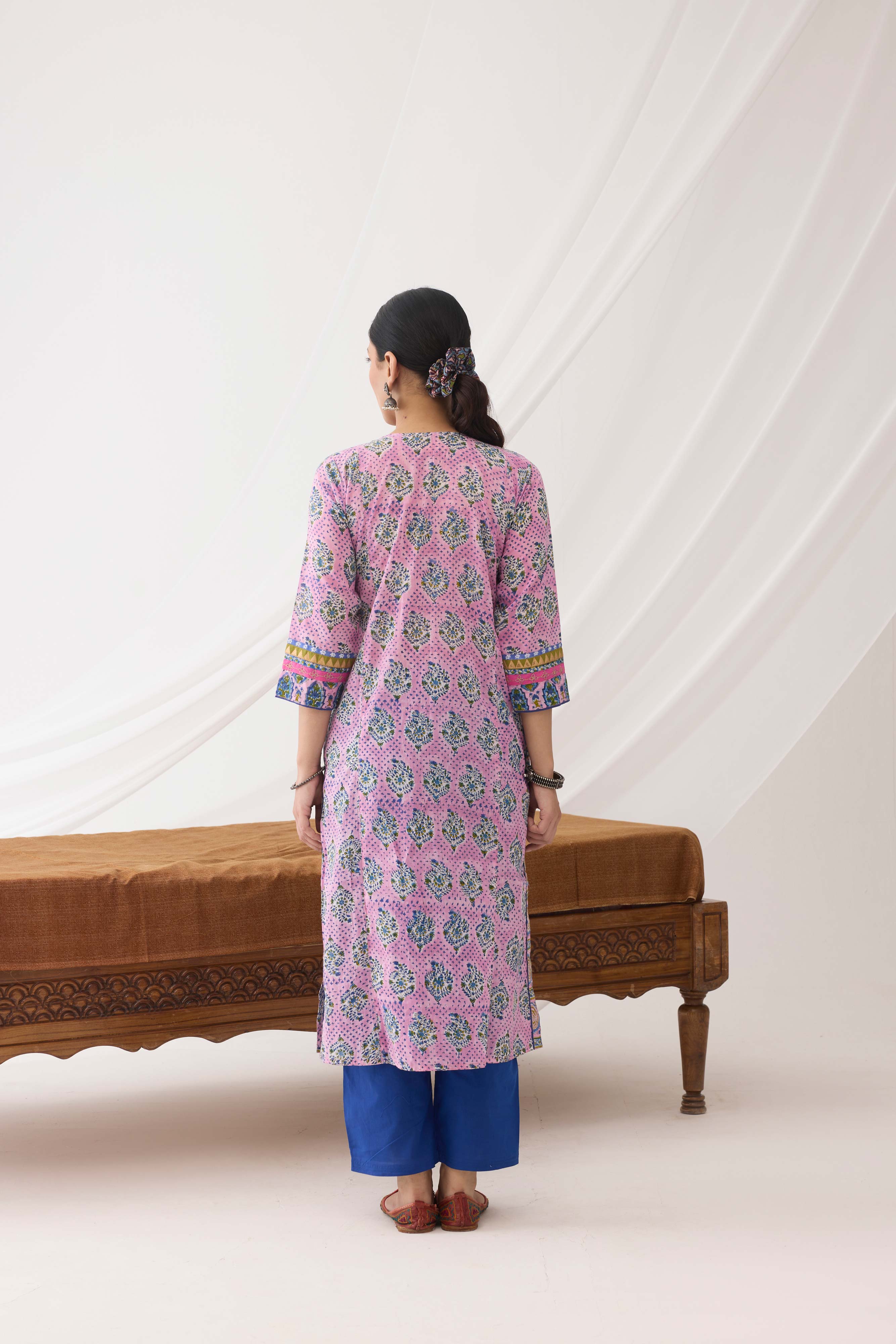 Banjara Kurta Light Pink Blue (9965301530923)