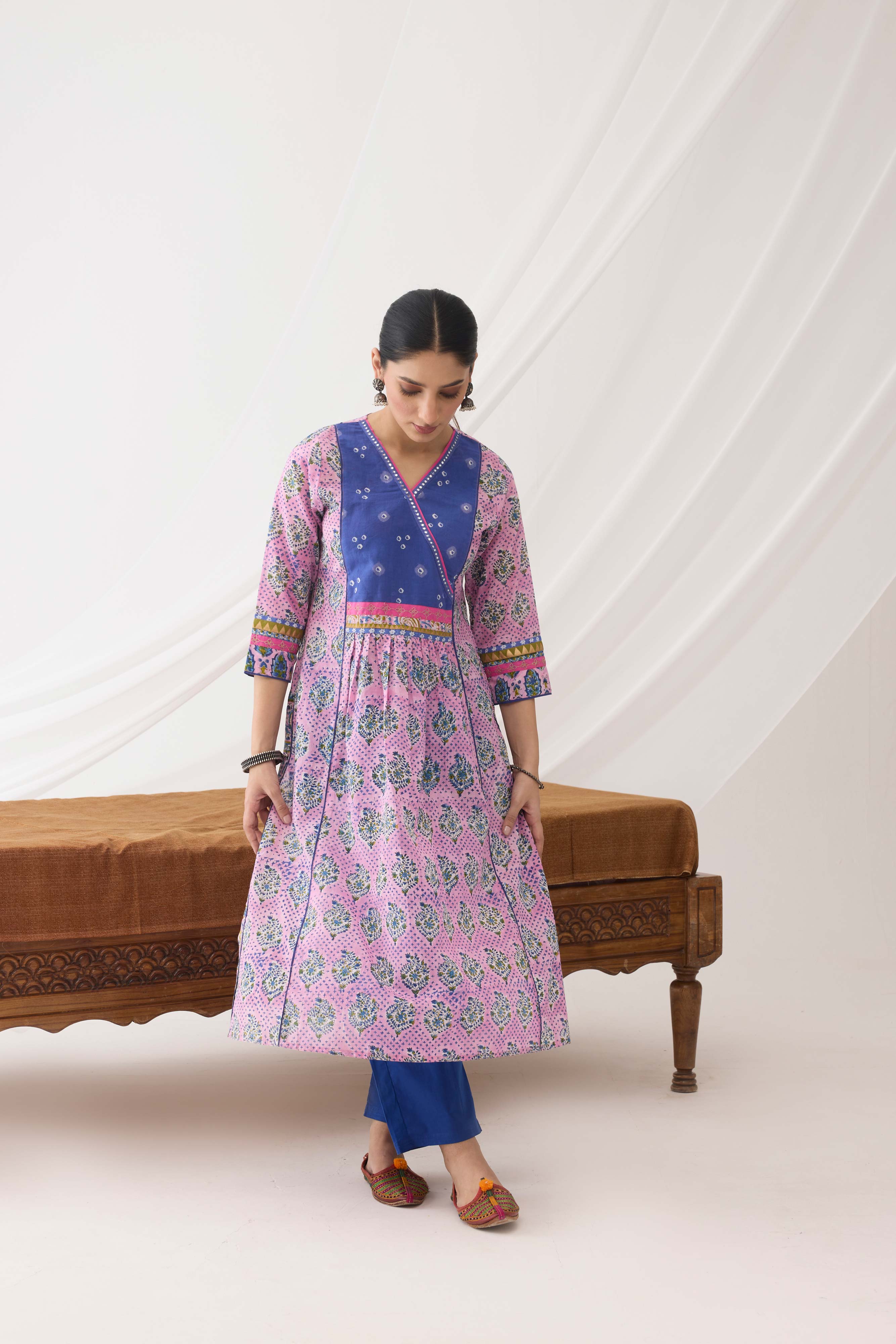 Banjara Kurta Light Pink Blue (9965301530923)