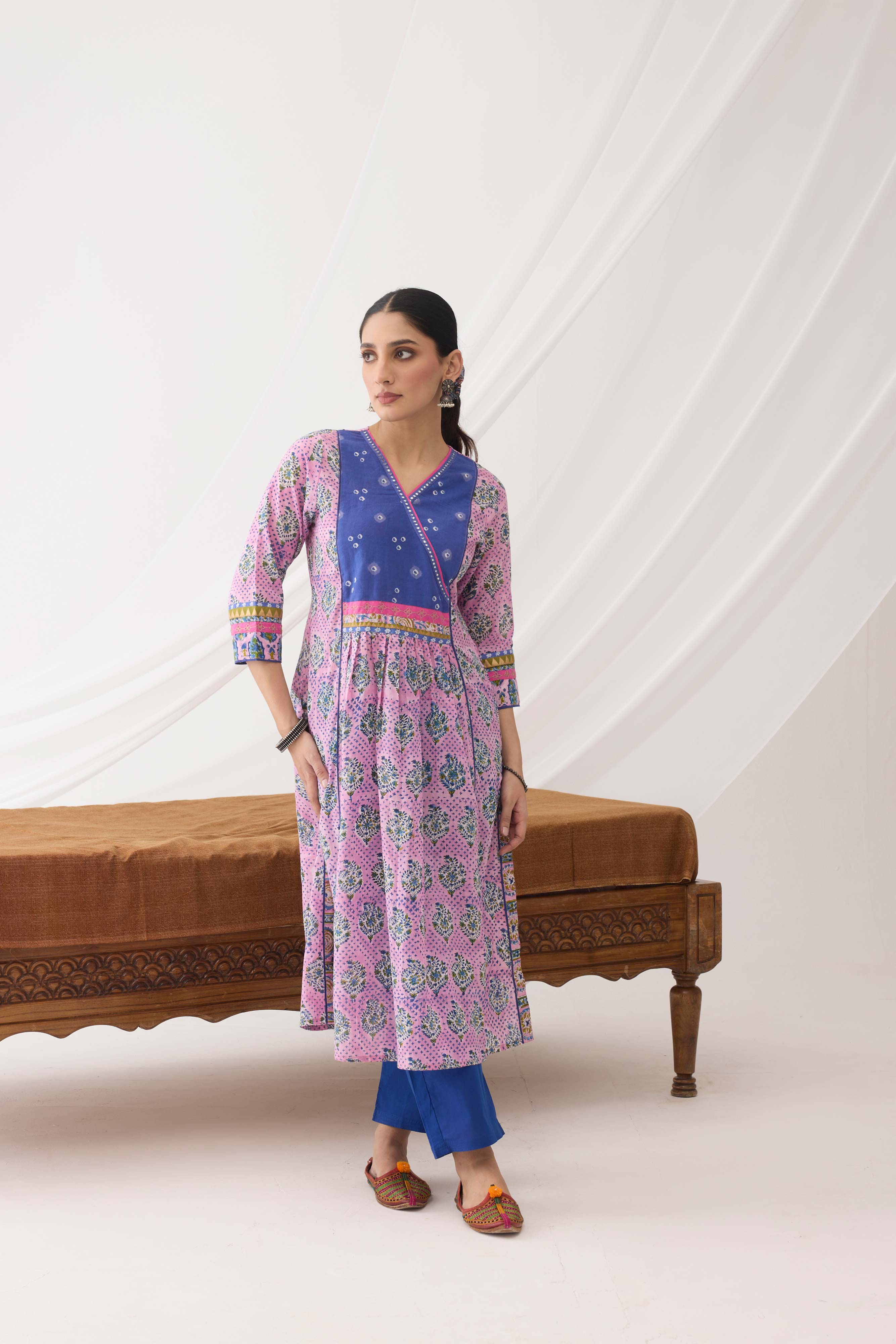 Banjara Kurta Light Pink Blue (9965301530923)
