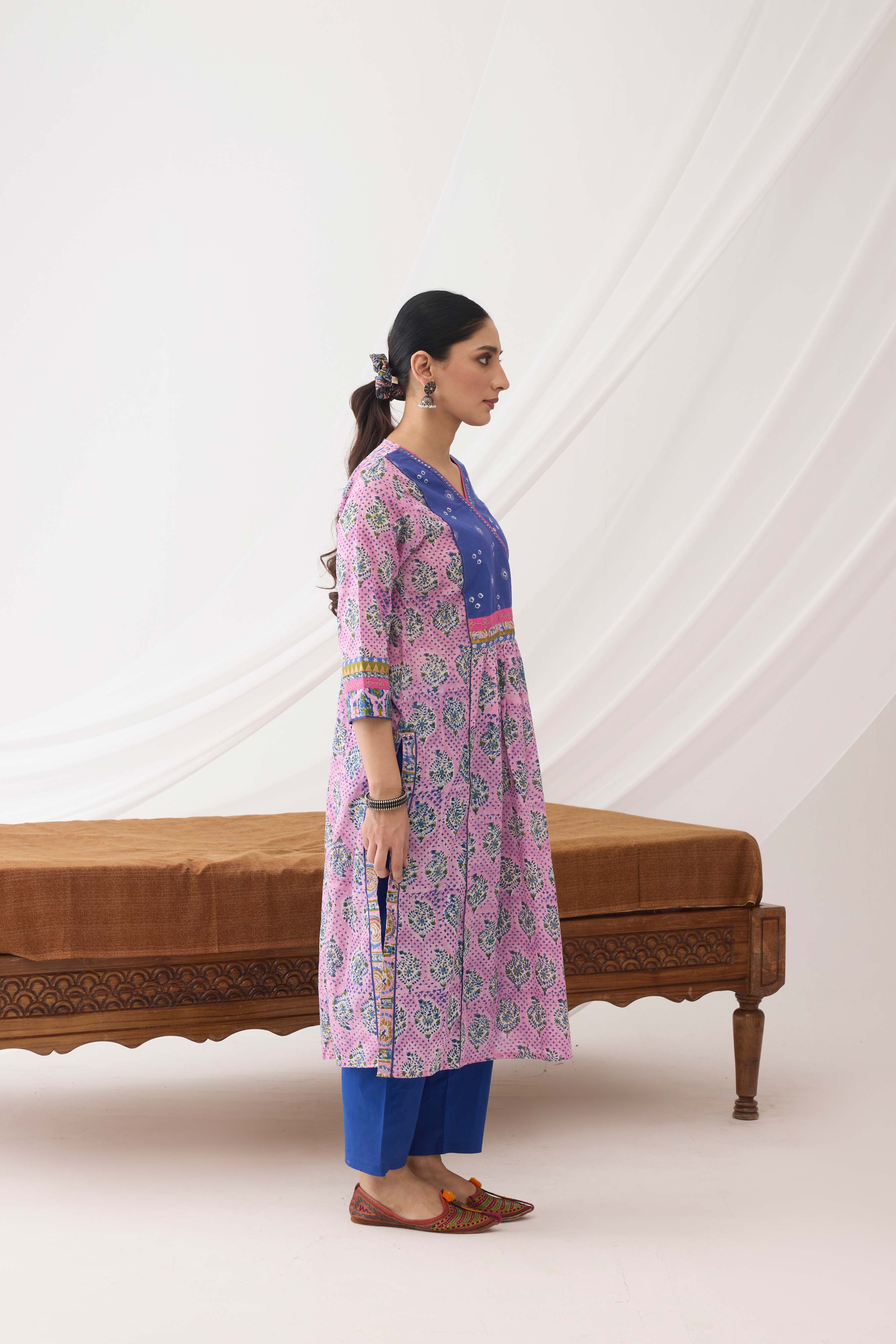 Banjara Kurta Light Pink Blue (9965301530923)