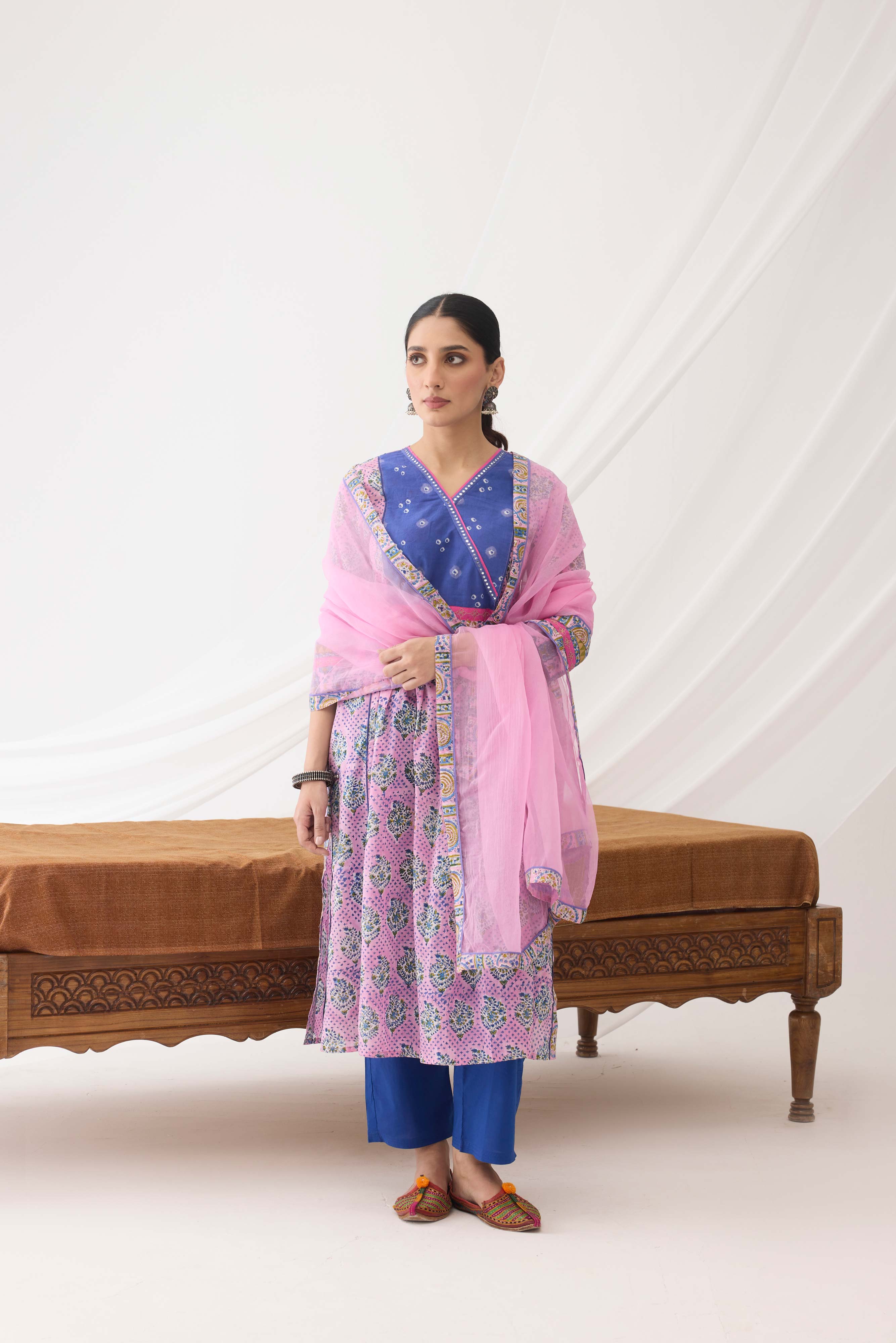 Banjara Kurta Light Pink Blue (9965301530923)