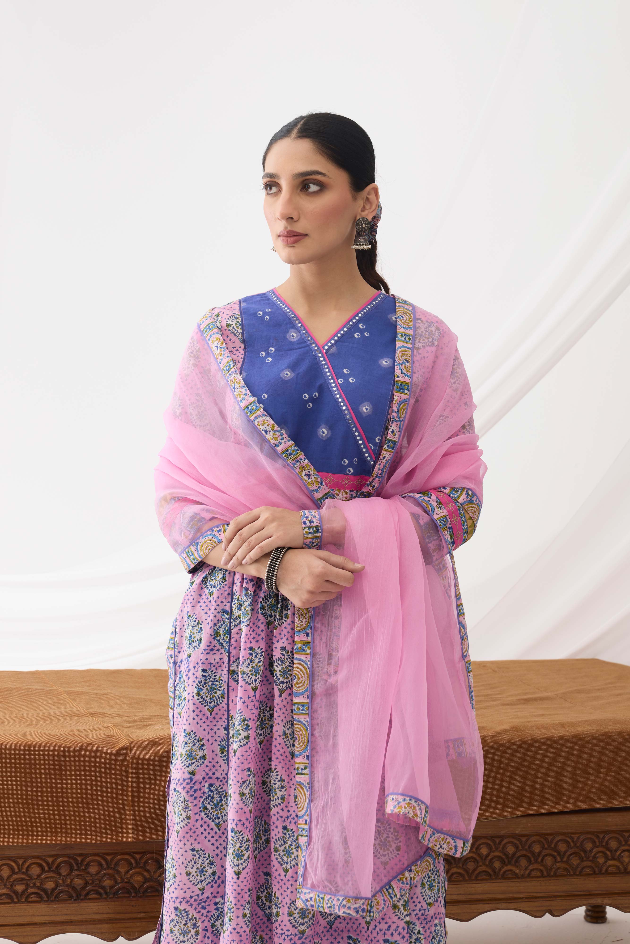 Banjara Kurta Light Pink Blue (9965301530923)