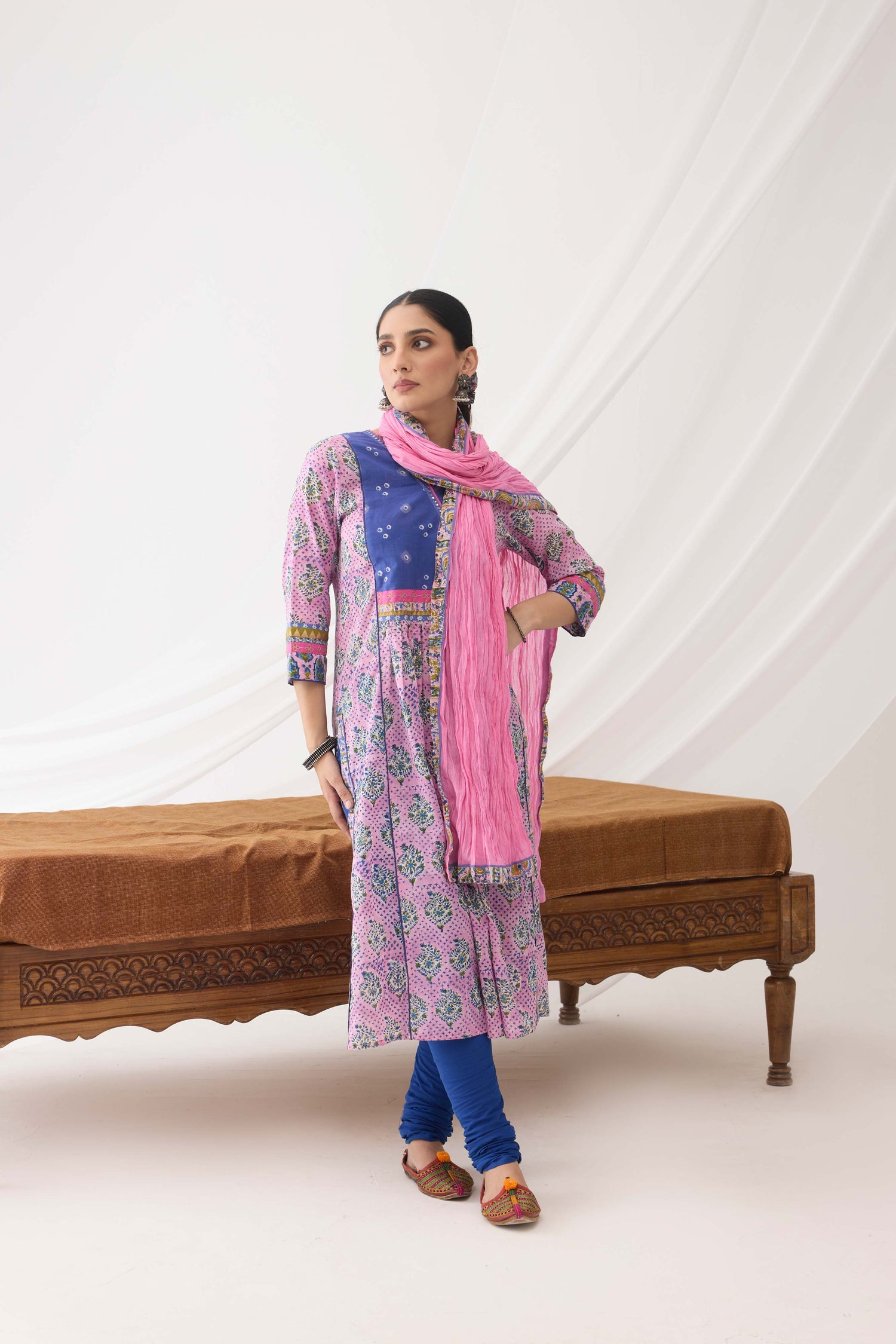 Banjara Kurta Light Pink Blue (9965301530923)