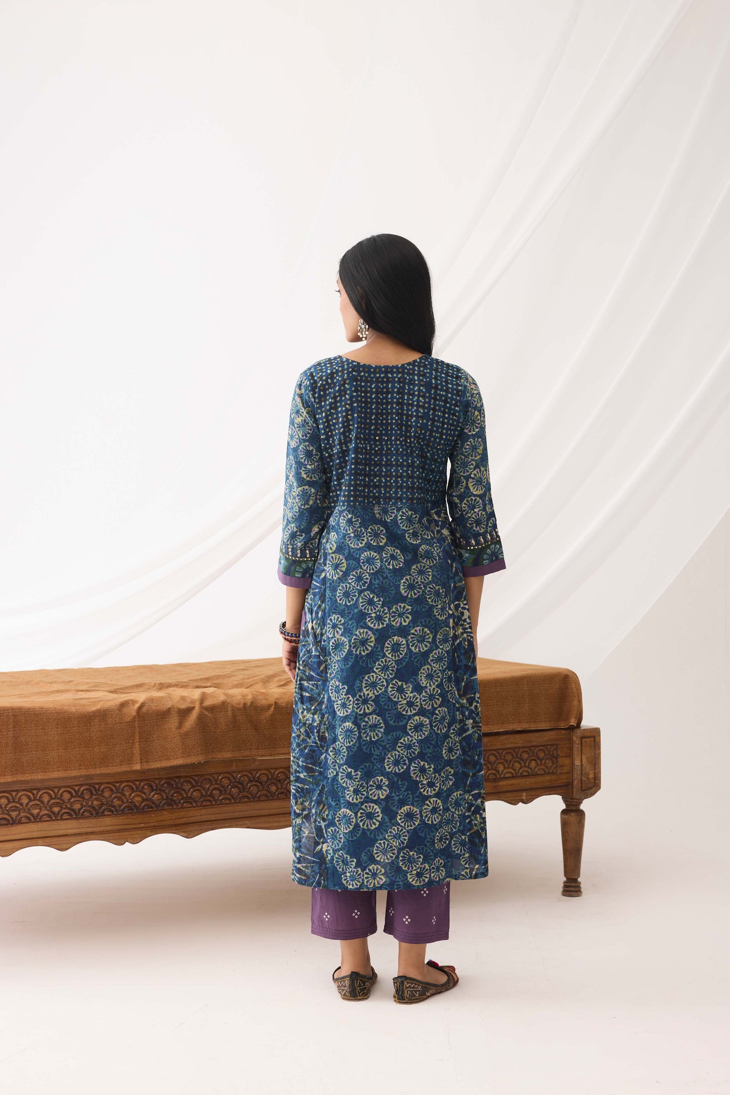 Elina Kurta Indigo Green (9966937571627)