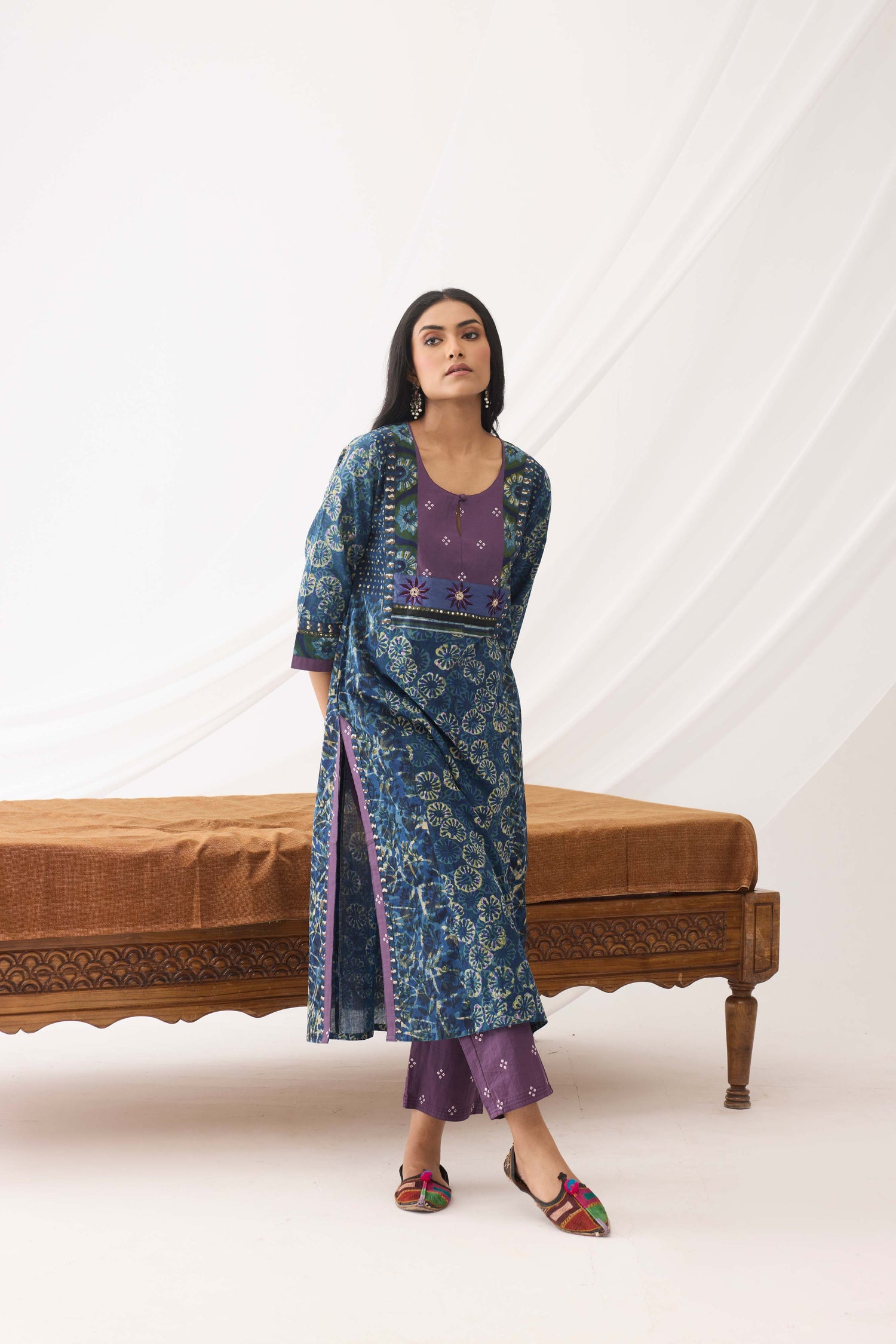 Elina Kurta Indigo Green (9966937571627)