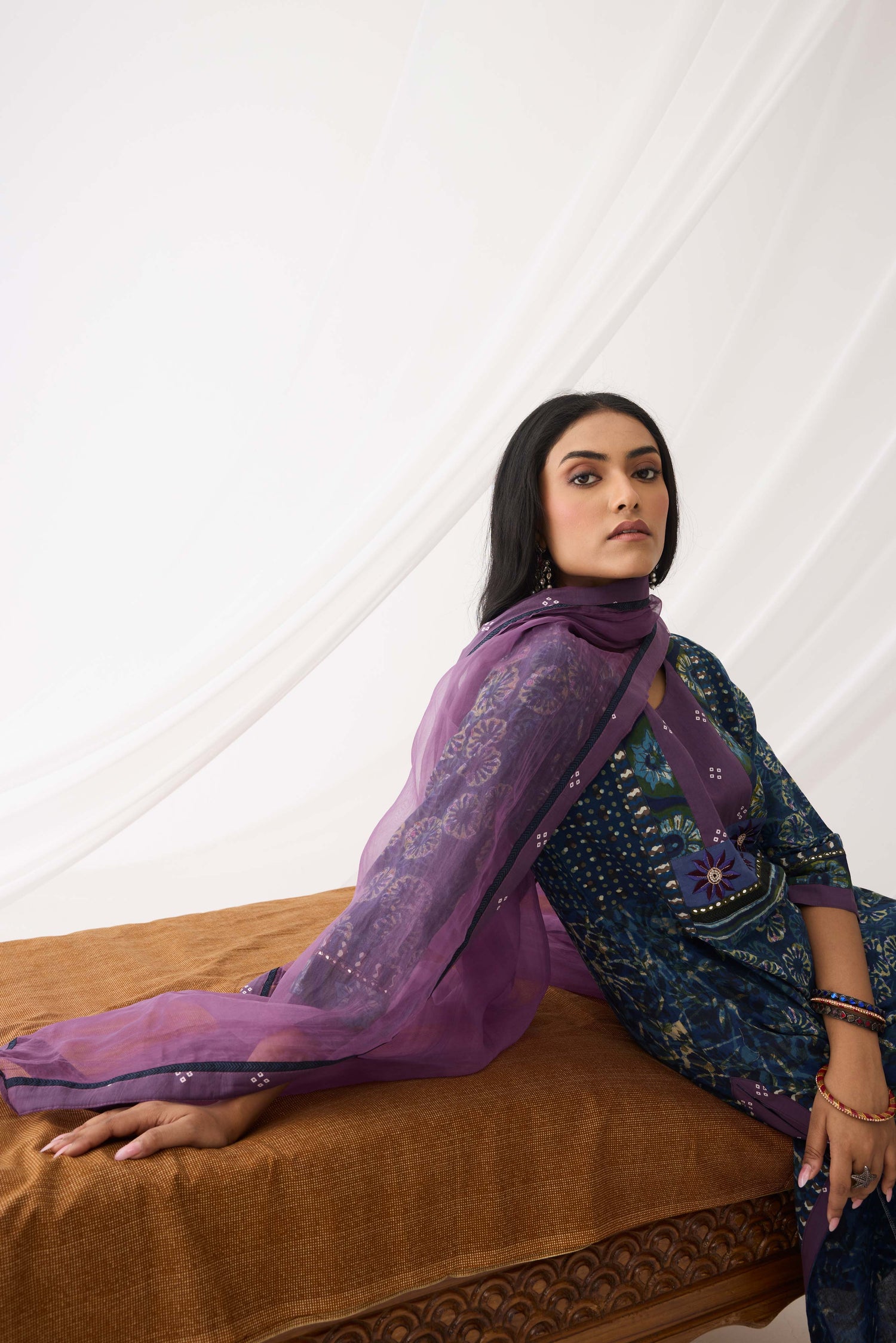 Elina Kurta Indigo Green (9966937571627)