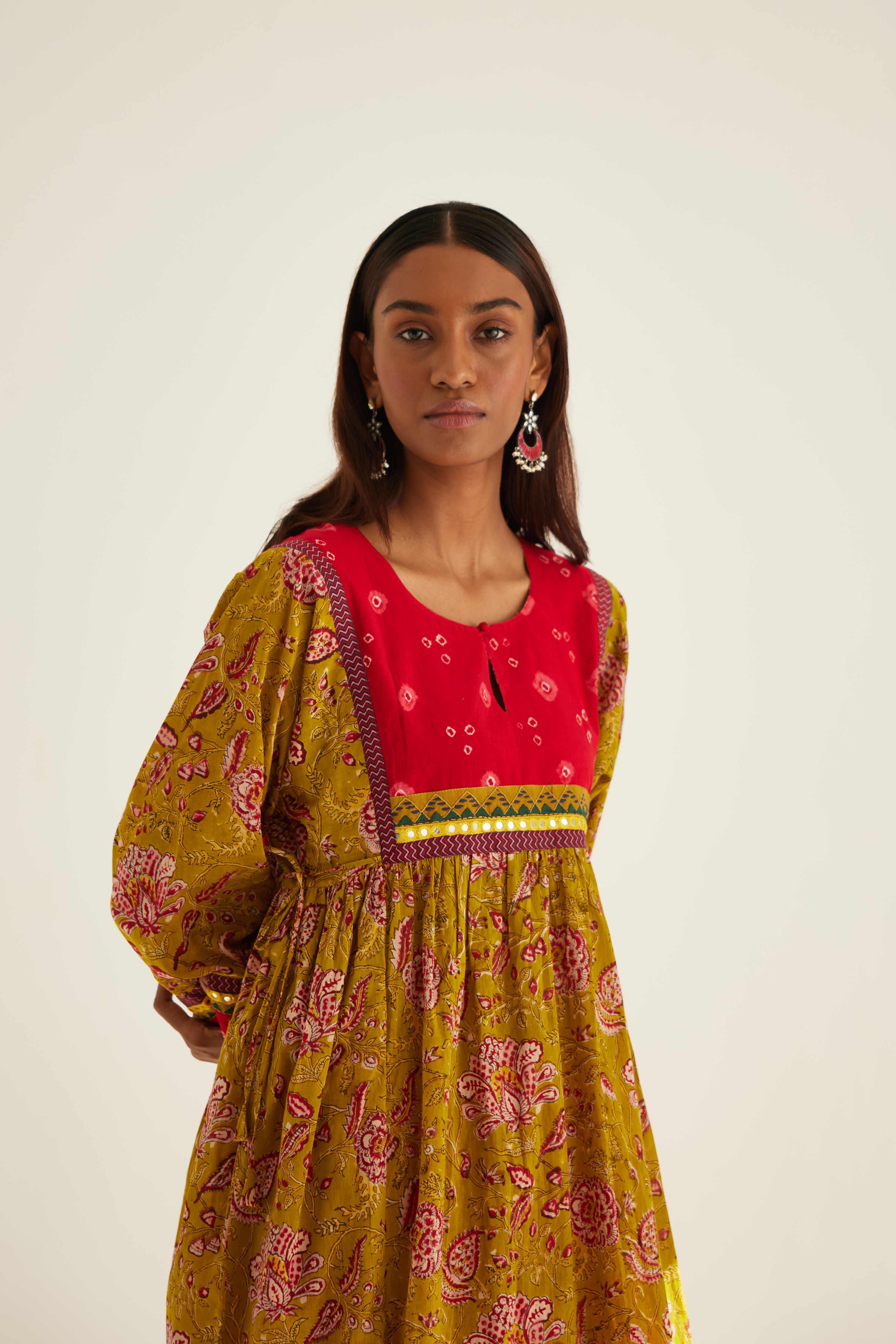 Banjara Kurta Ochre Red (8569275056427)