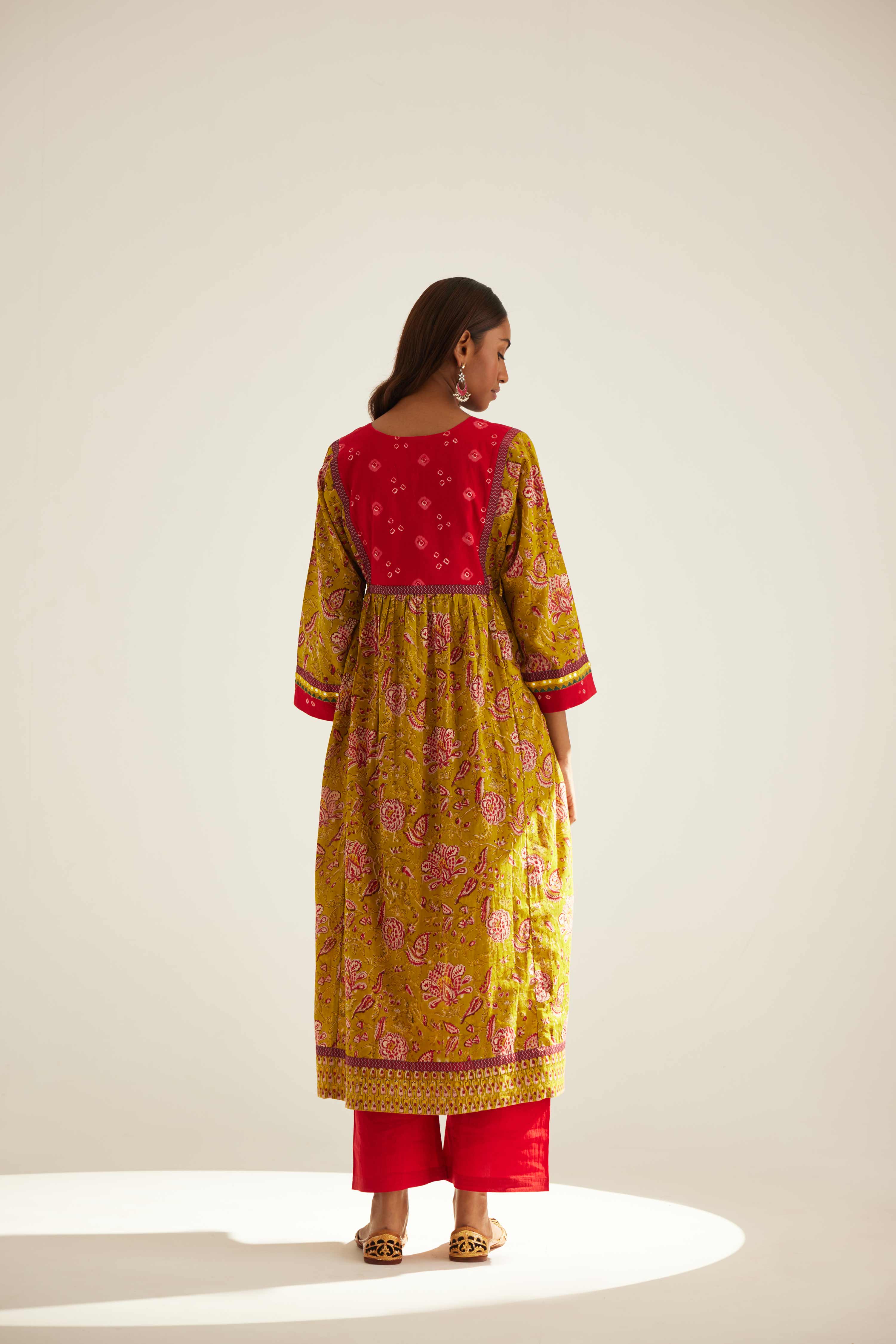 Banjara Kurta Ochre Red (8569275056427)