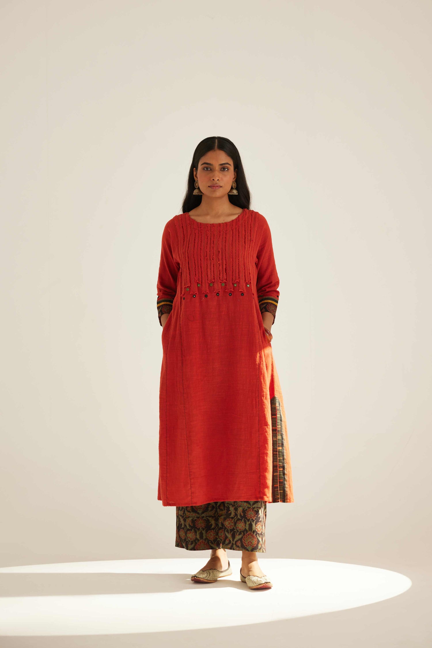 Patchwork Kurta Rust (8569464652075)