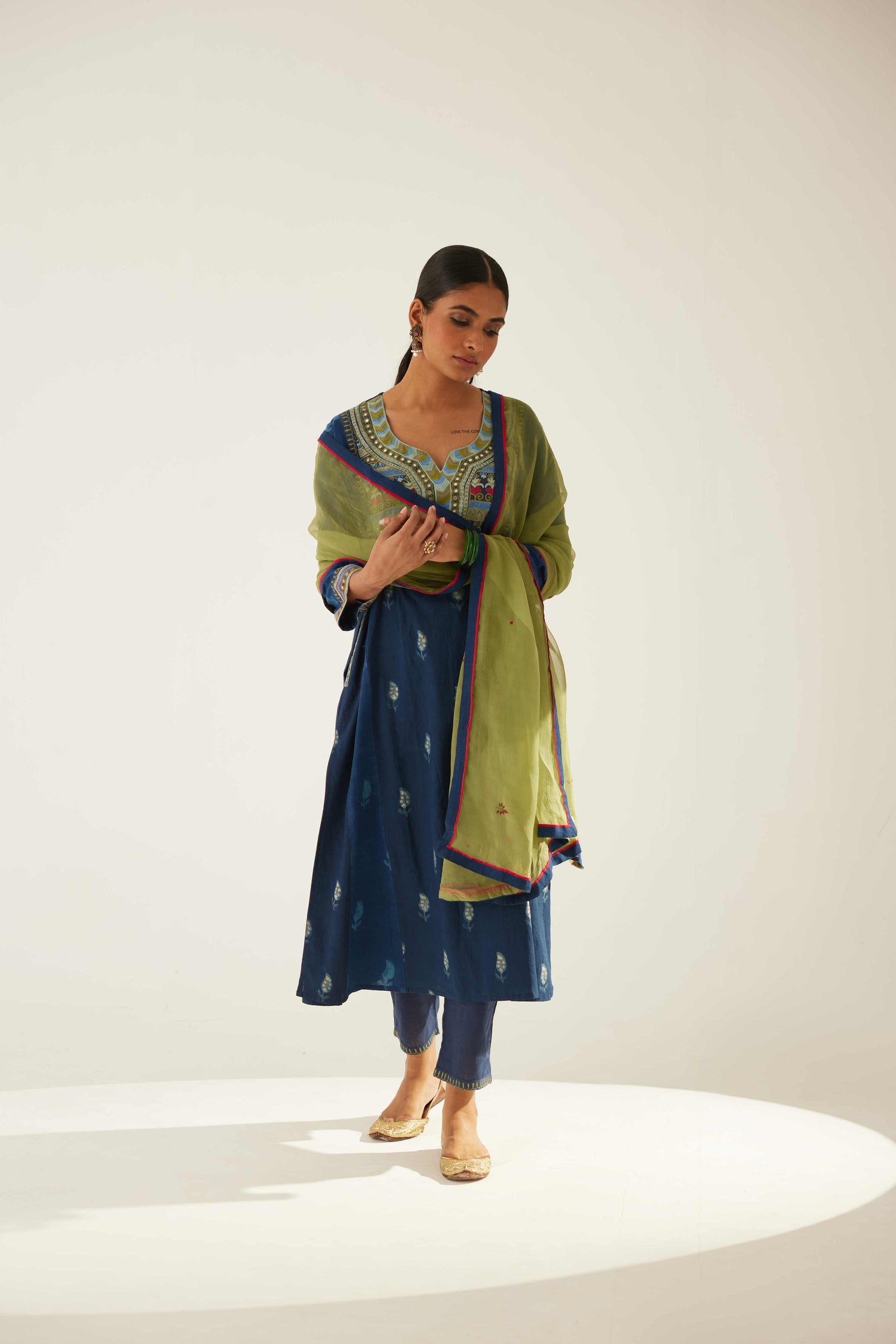 Tulsi Dupatta Pista Green (8569808716075)