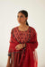 Choga Kurta Maroon Beige (8569387680043)