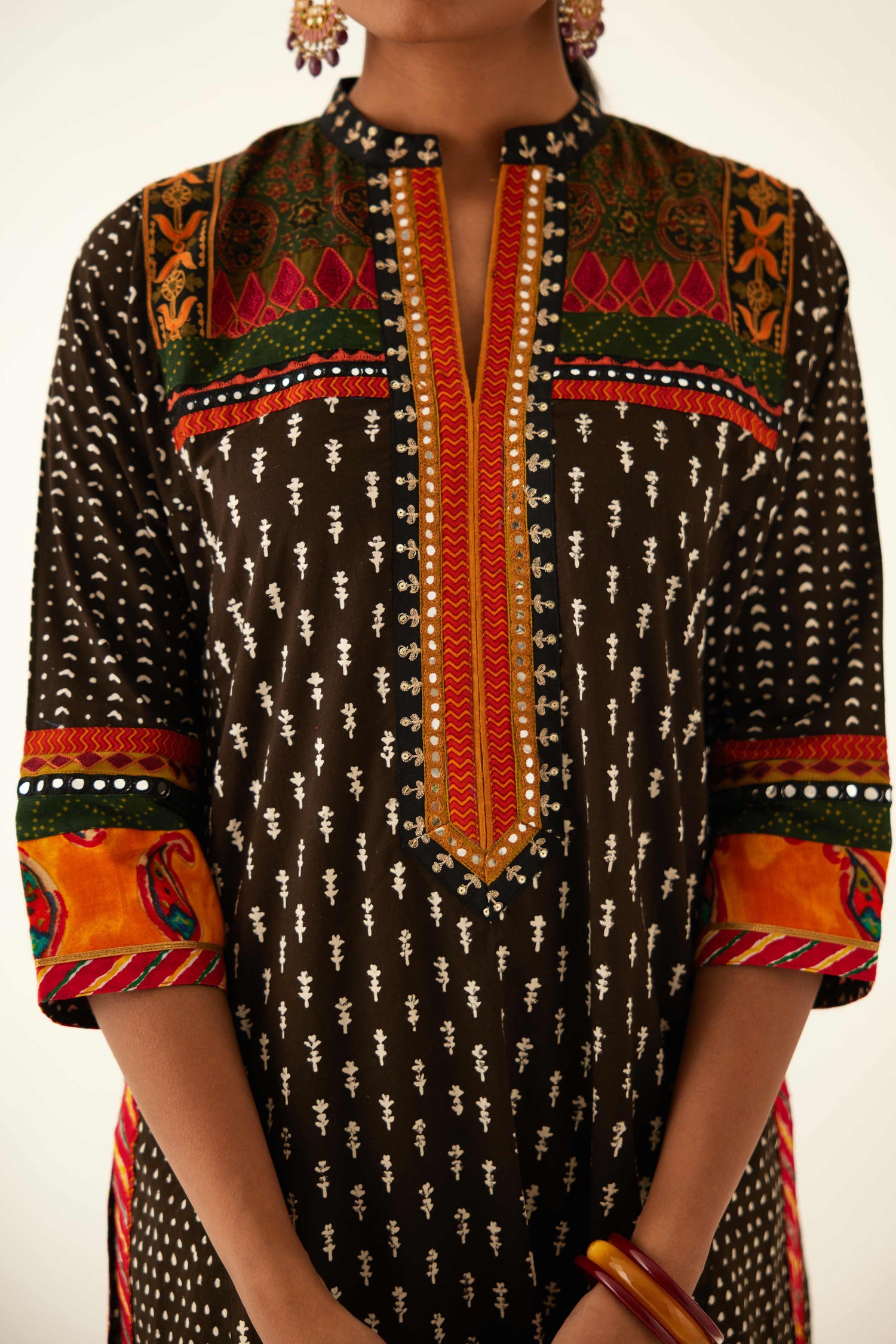 Rang Kurta Black White (8569423855915)