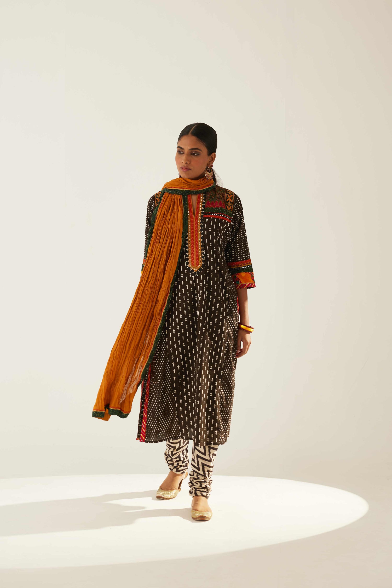 Rang Kurta Black White (8569423855915)