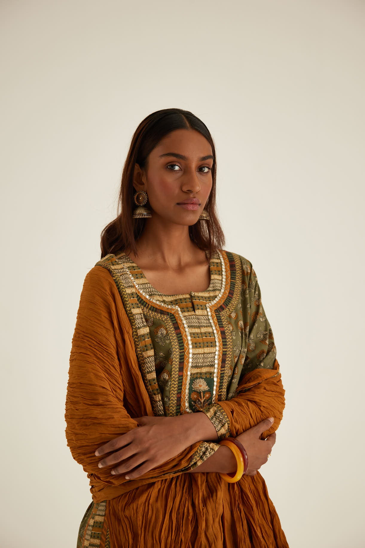 Anu Kurta Olive Ochre (8569315721515)
