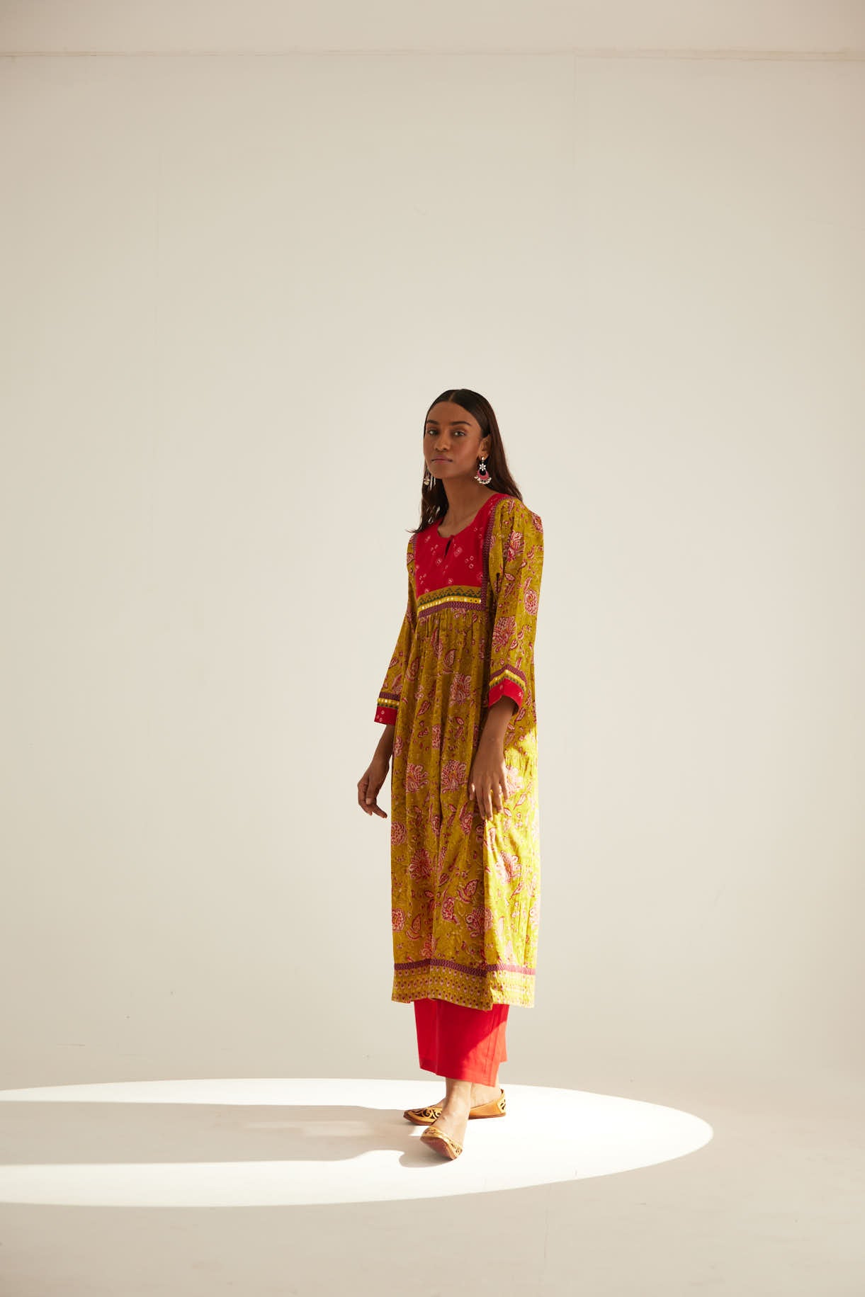 Banjara Kurta Ochre Red (8569275056427)