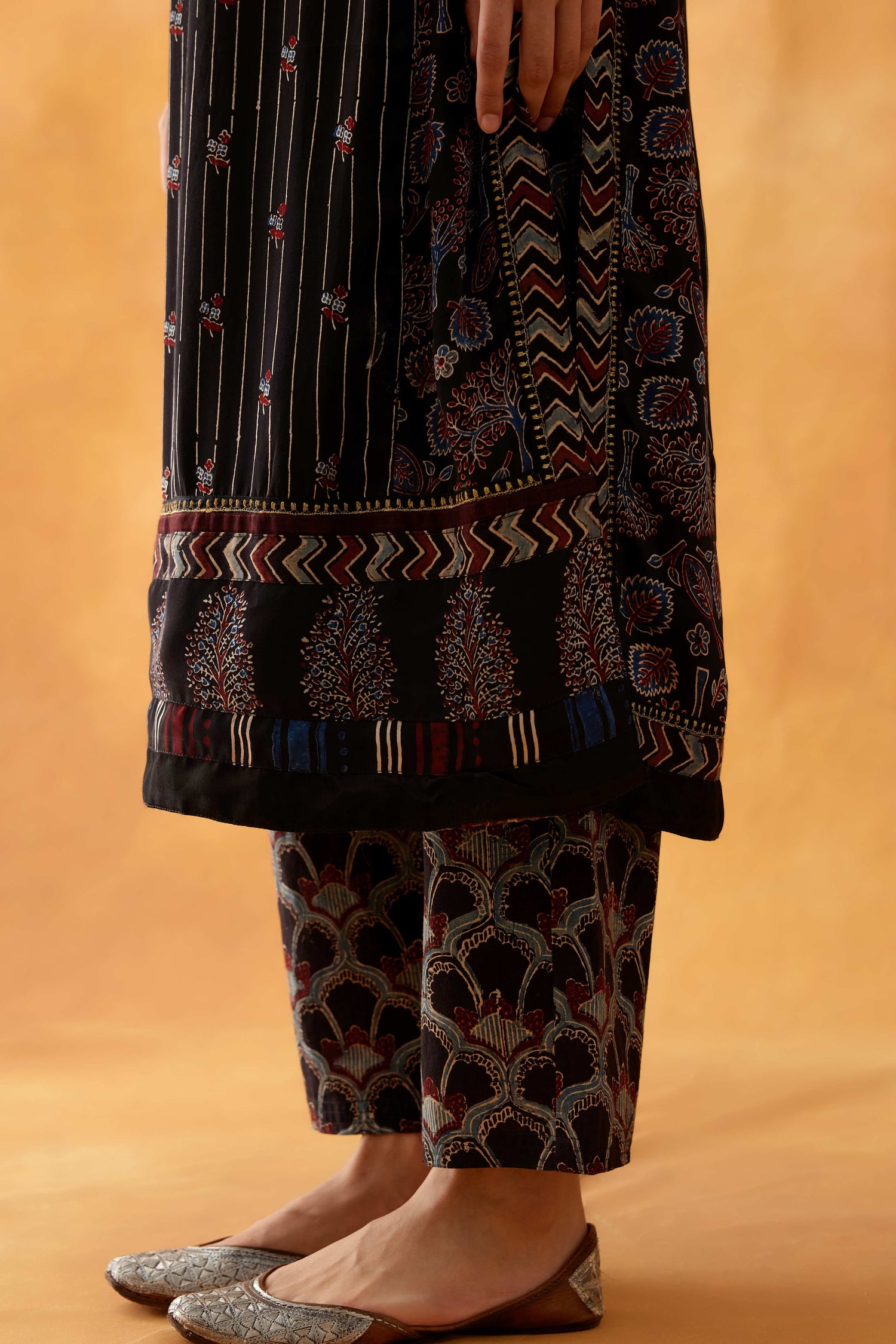 Rozana Pant Black Maroon (8828441755947)