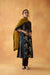 Choga Angrakha Kurta Black Teal (8828309700907)