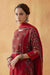 Rozana Cotton Crinkled Dupatta Maroon (8811455447339)