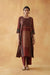 Choga Kurta Maroon Beige (8810234872107)