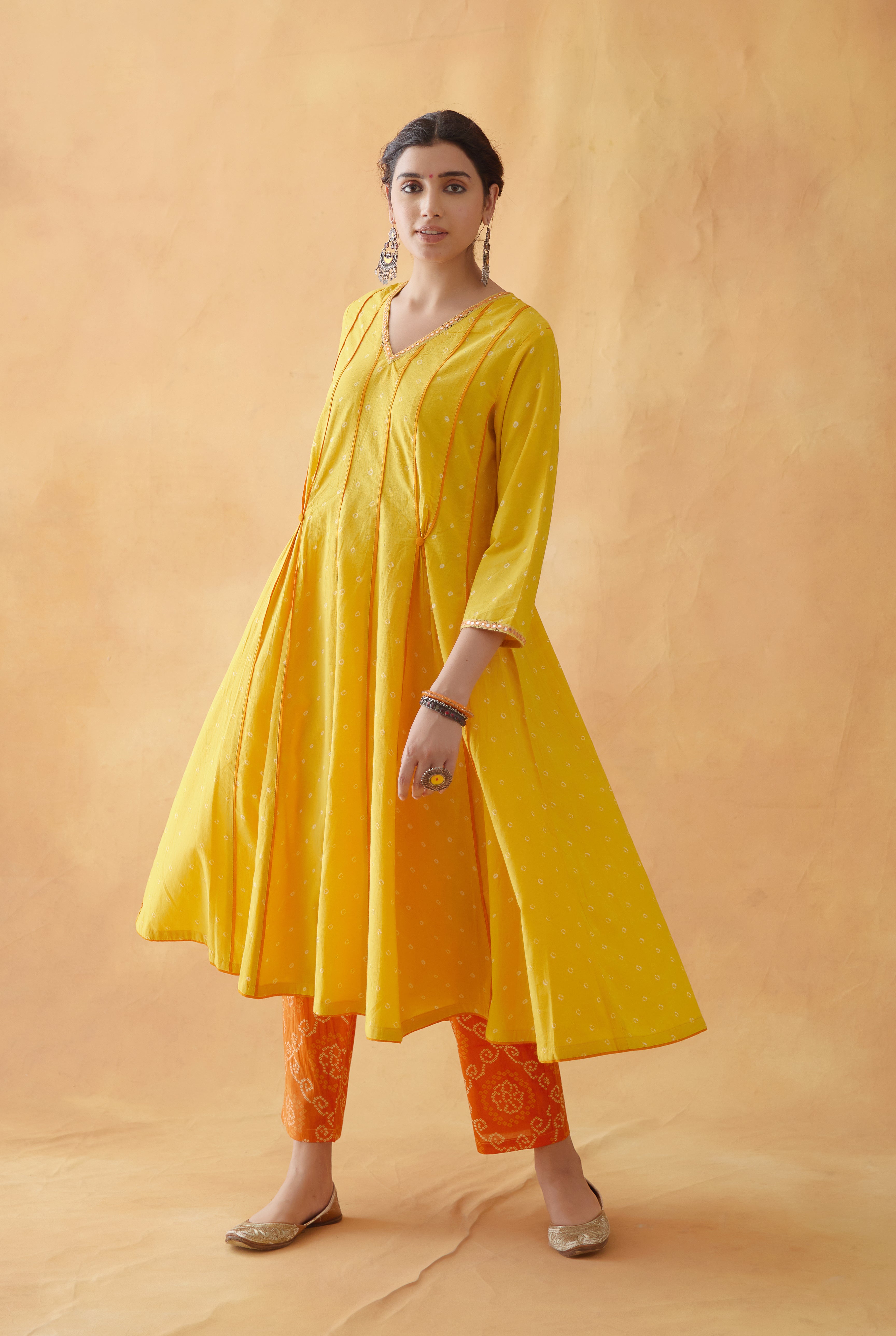 Mehtab Kurta Yellow ( Set of 2 ) (8811859509547)