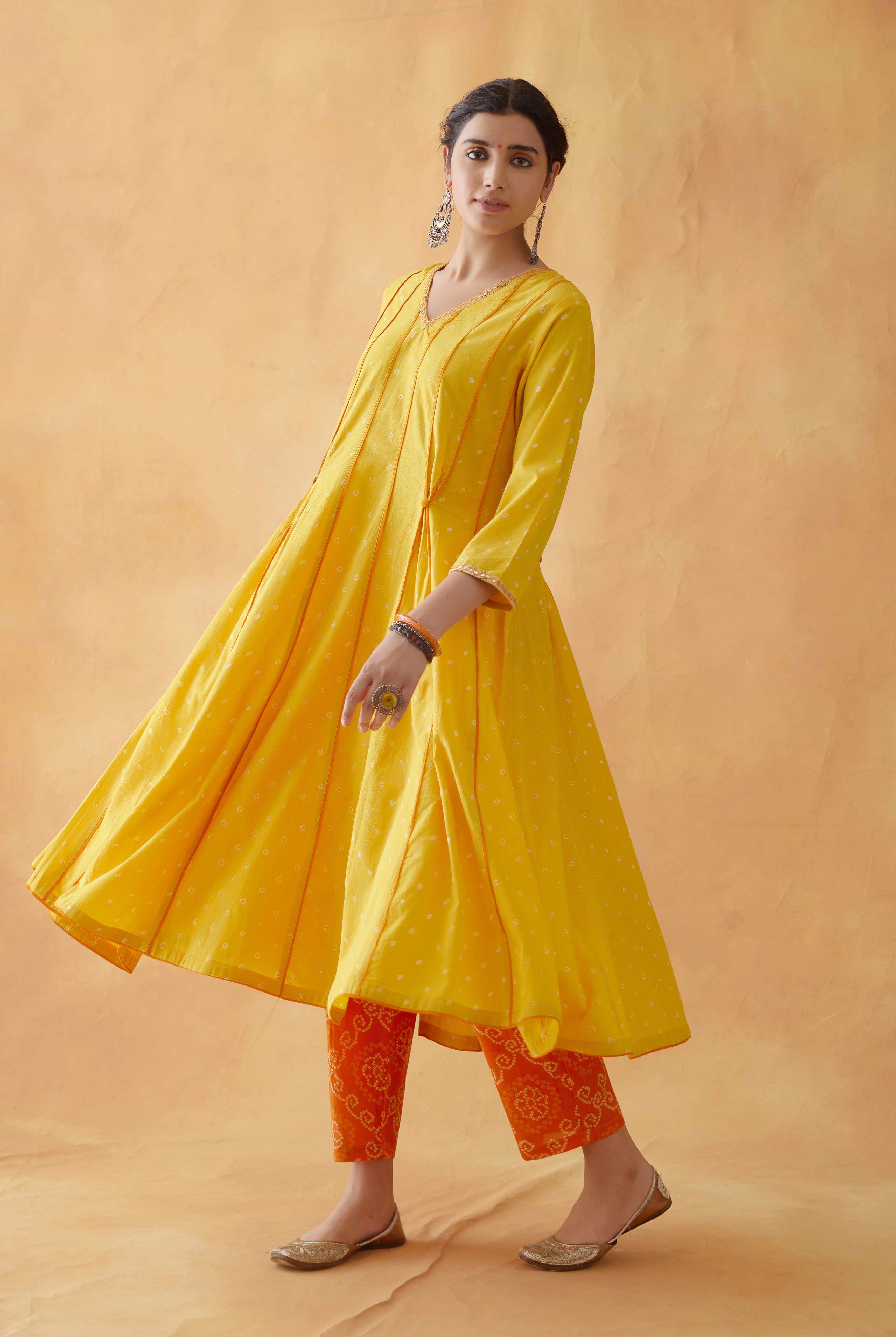 Mehtab Kurta Yellow ( Set of 2 ) (8811859509547)