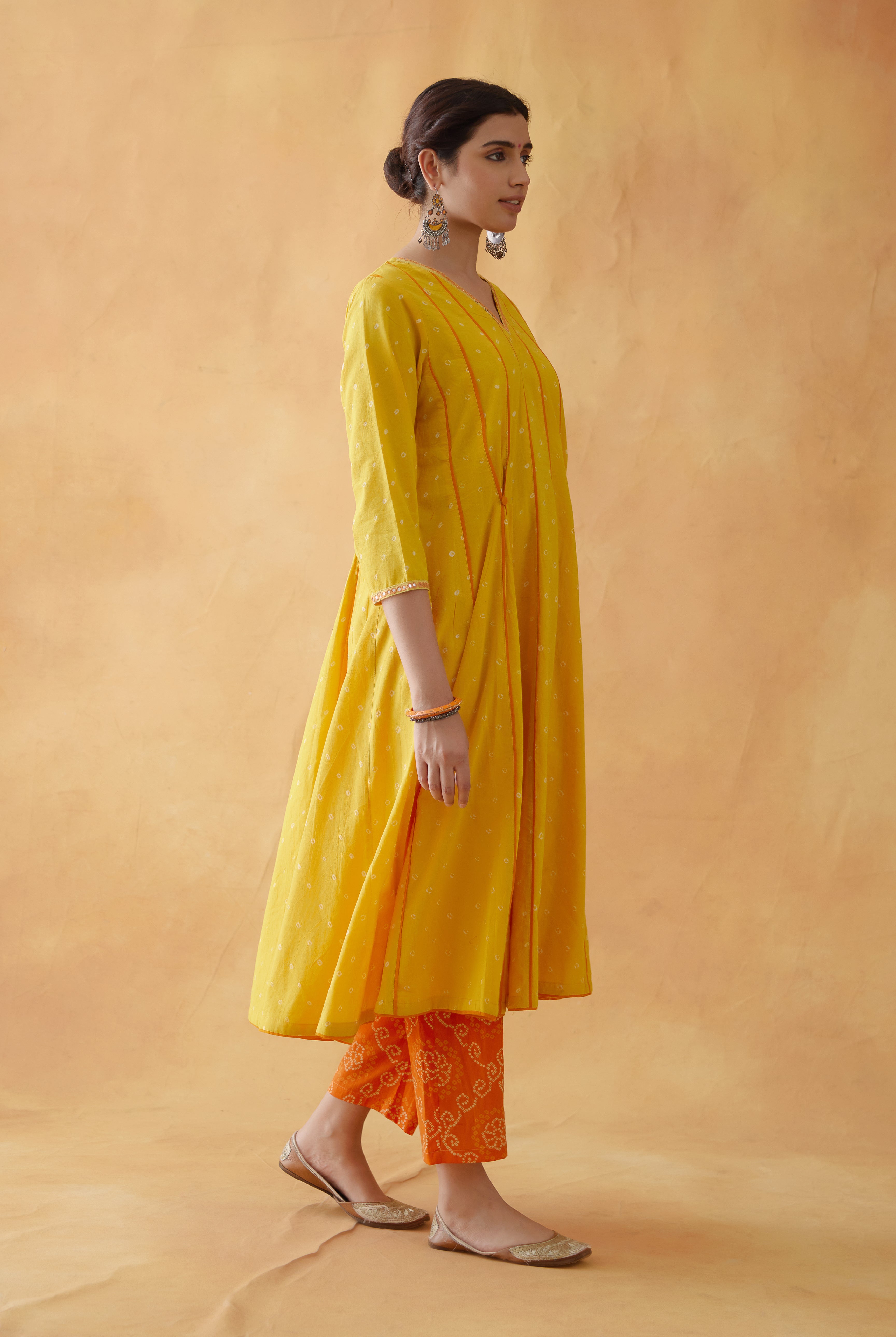 Mehtab Co-ord Set Yellow ( Set of 2 ) (8811859509547)