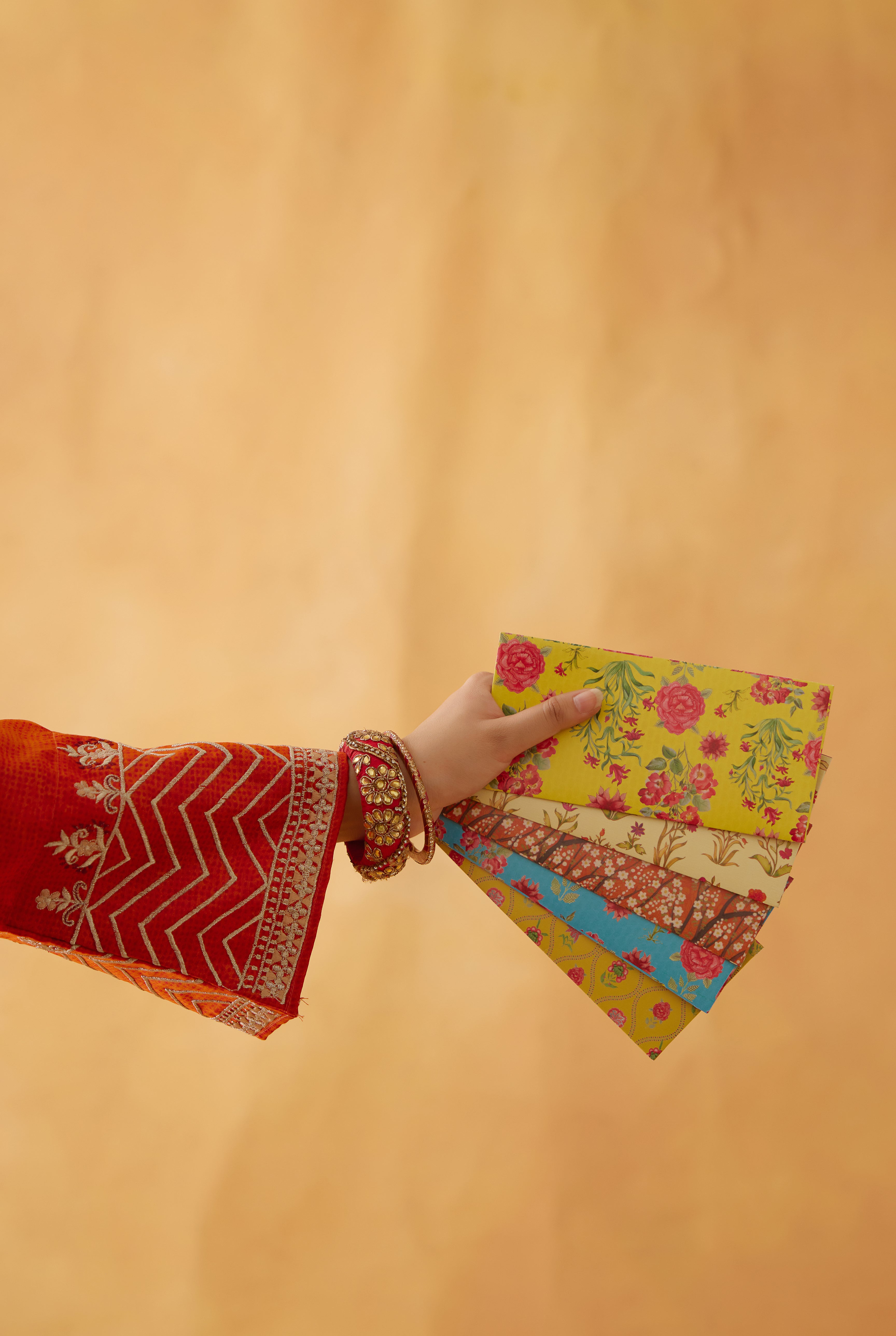 Gulab Envelope Turquoise (Set of 5) (8811788075307)