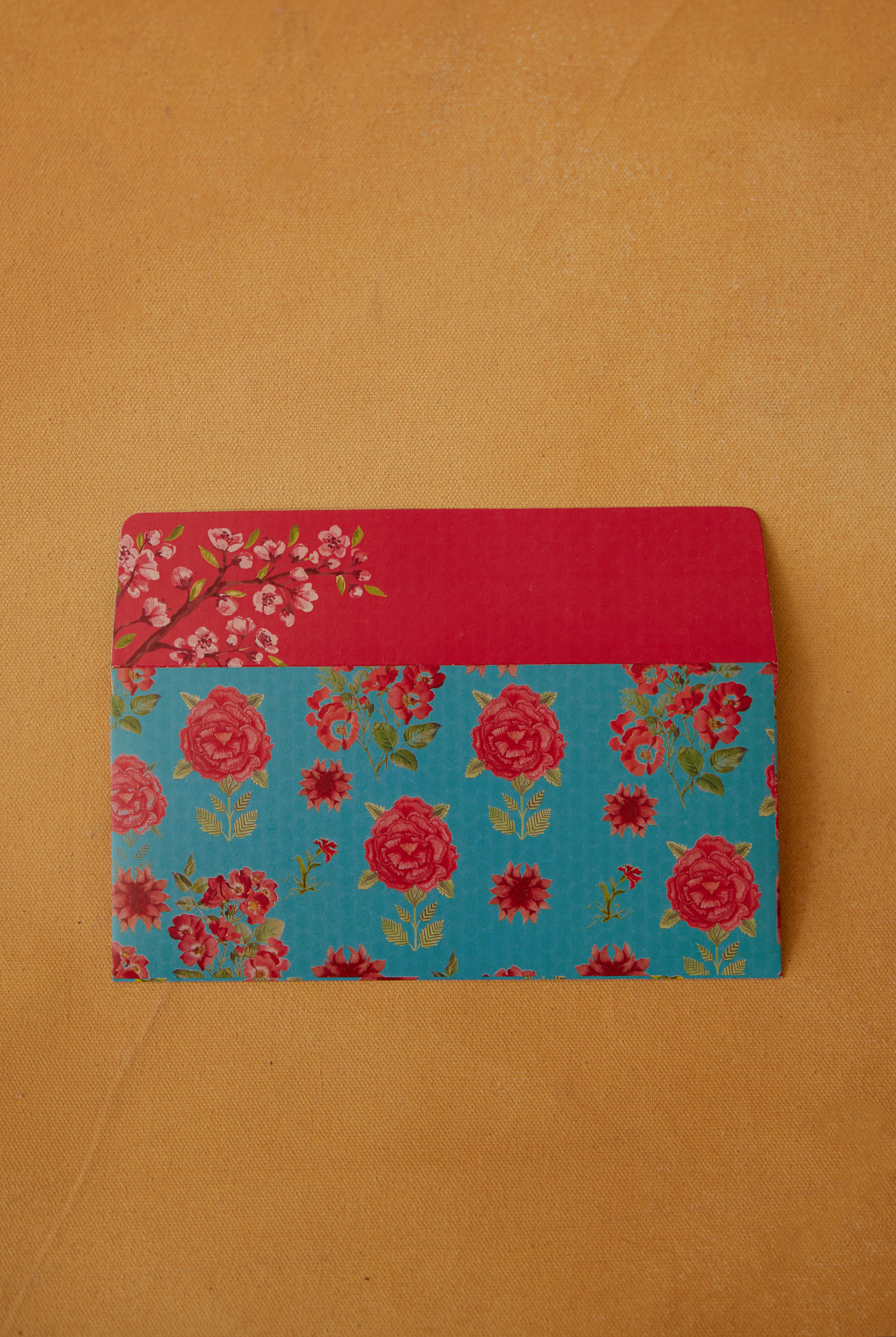 Gulab Envelope Turquoise (Set of 5) (8811788075307)