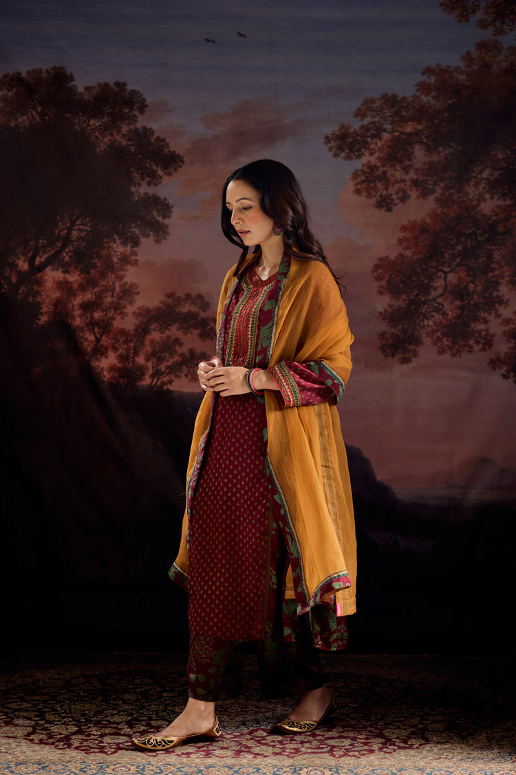 Medh Dupatta Mustard
