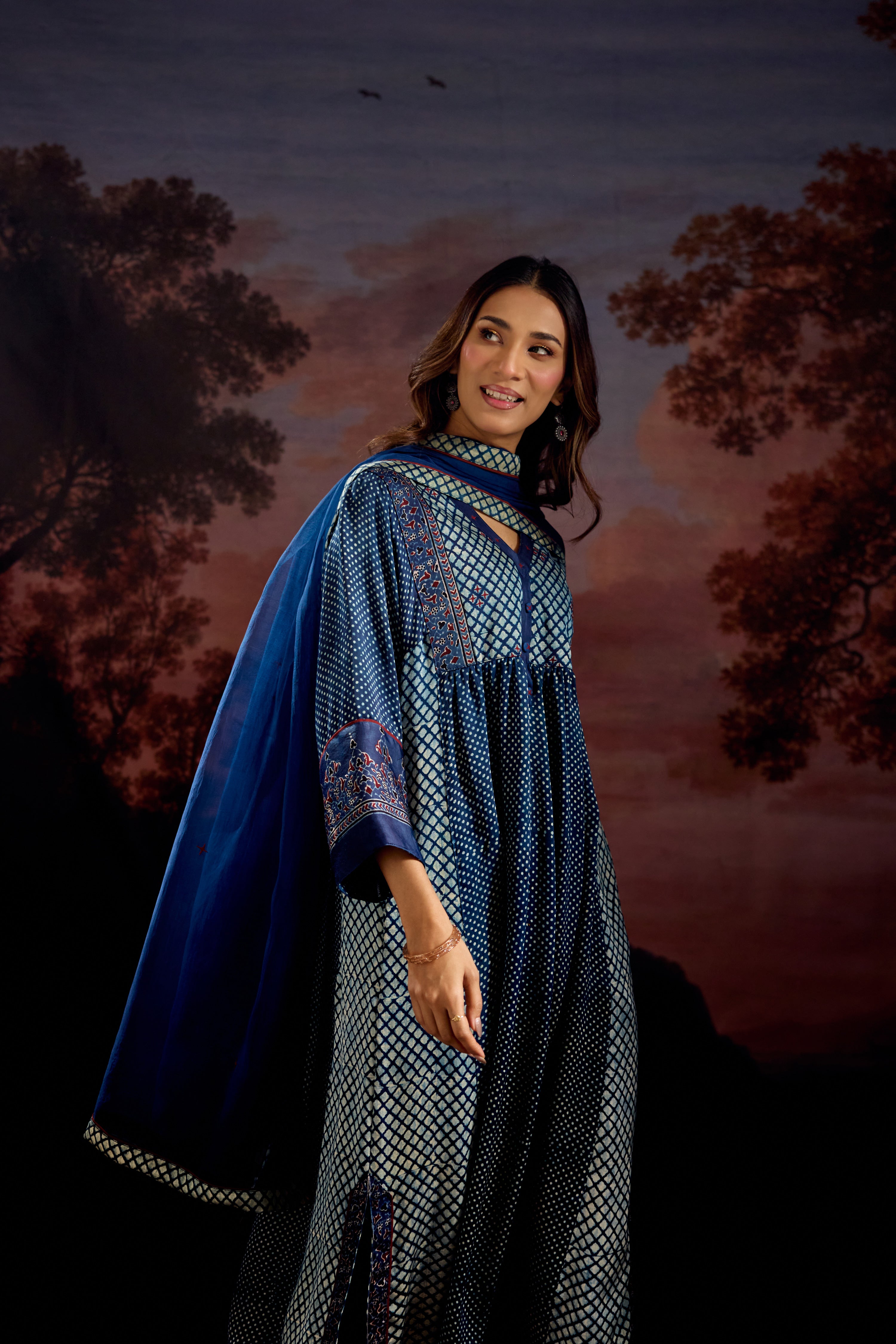 Medh Dupatta Blue