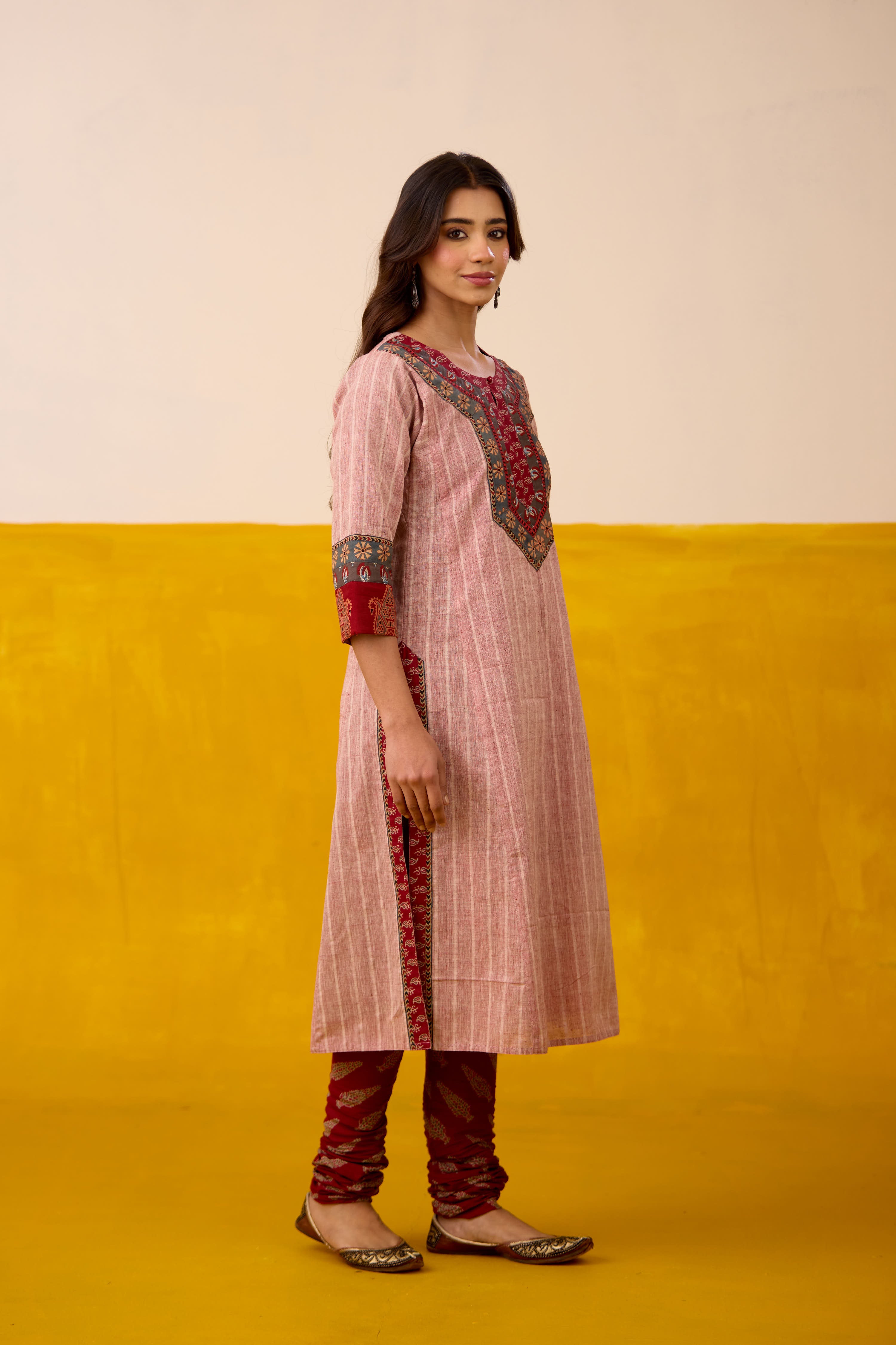 Rozana Bottom Maroon