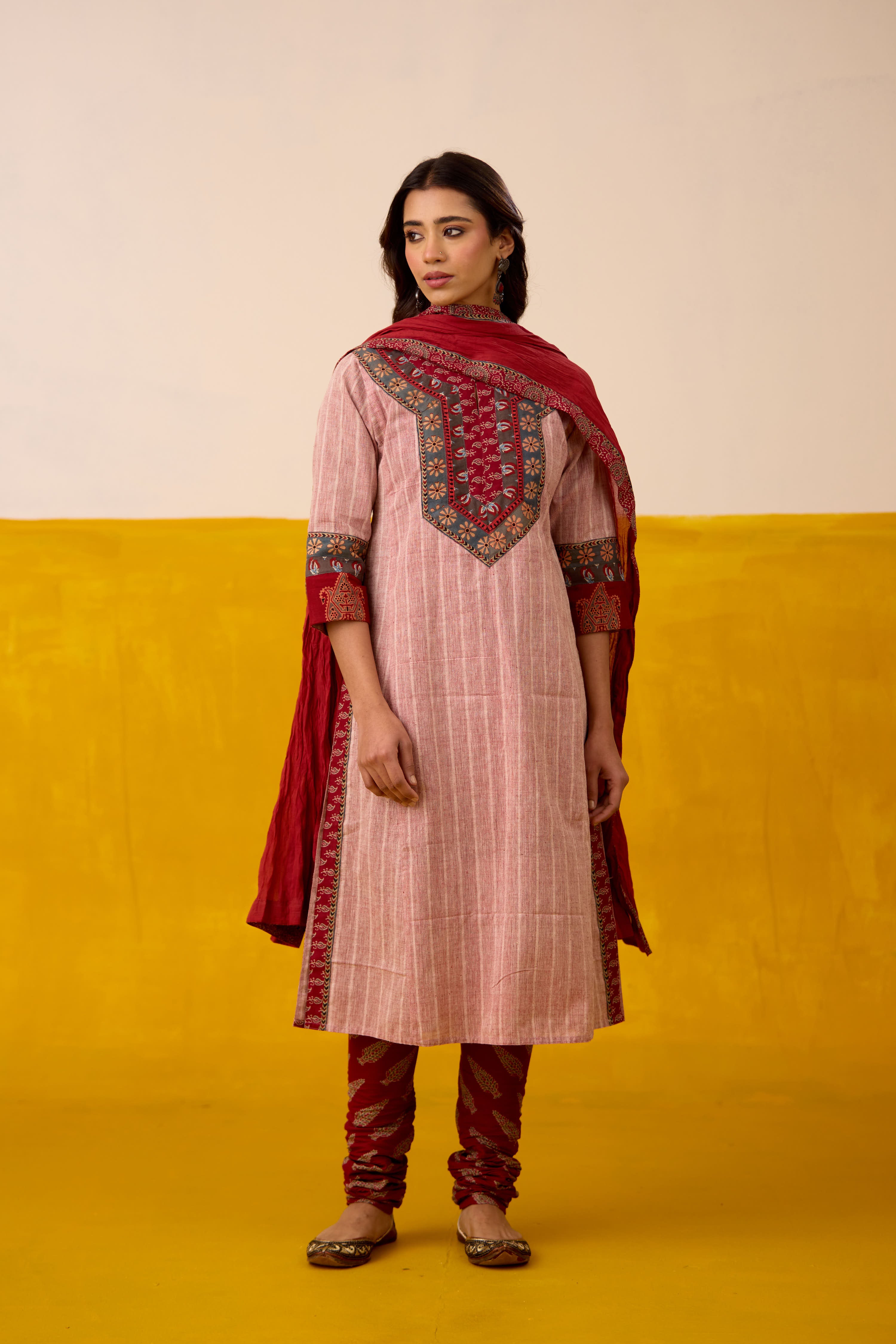 Rozana Bottom Maroon