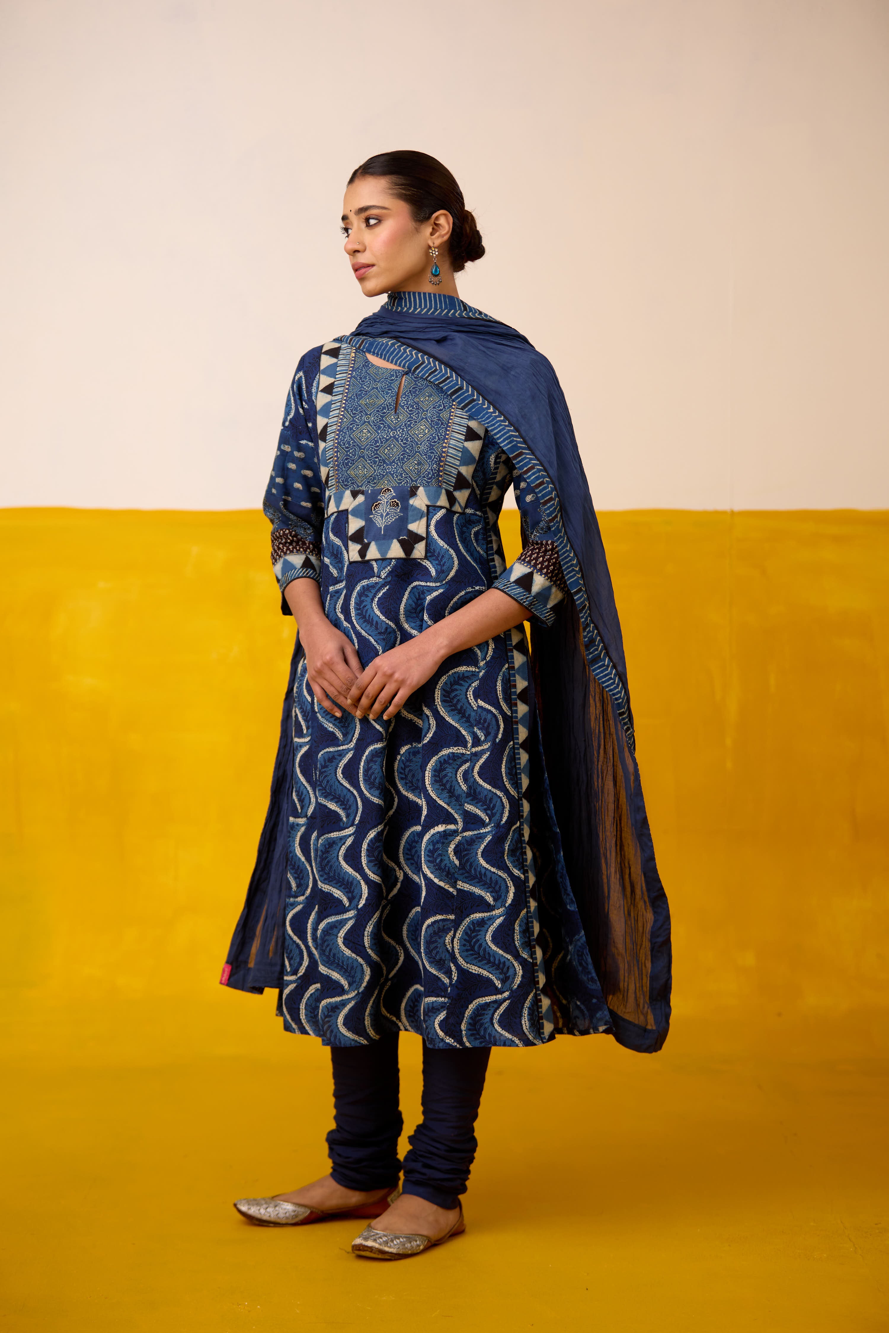 Rozana Dupatta Dark Blue