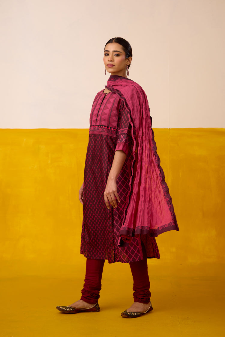 Rozana Dupatta Mauve