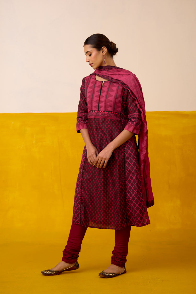 Rozana Dupatta Mauve