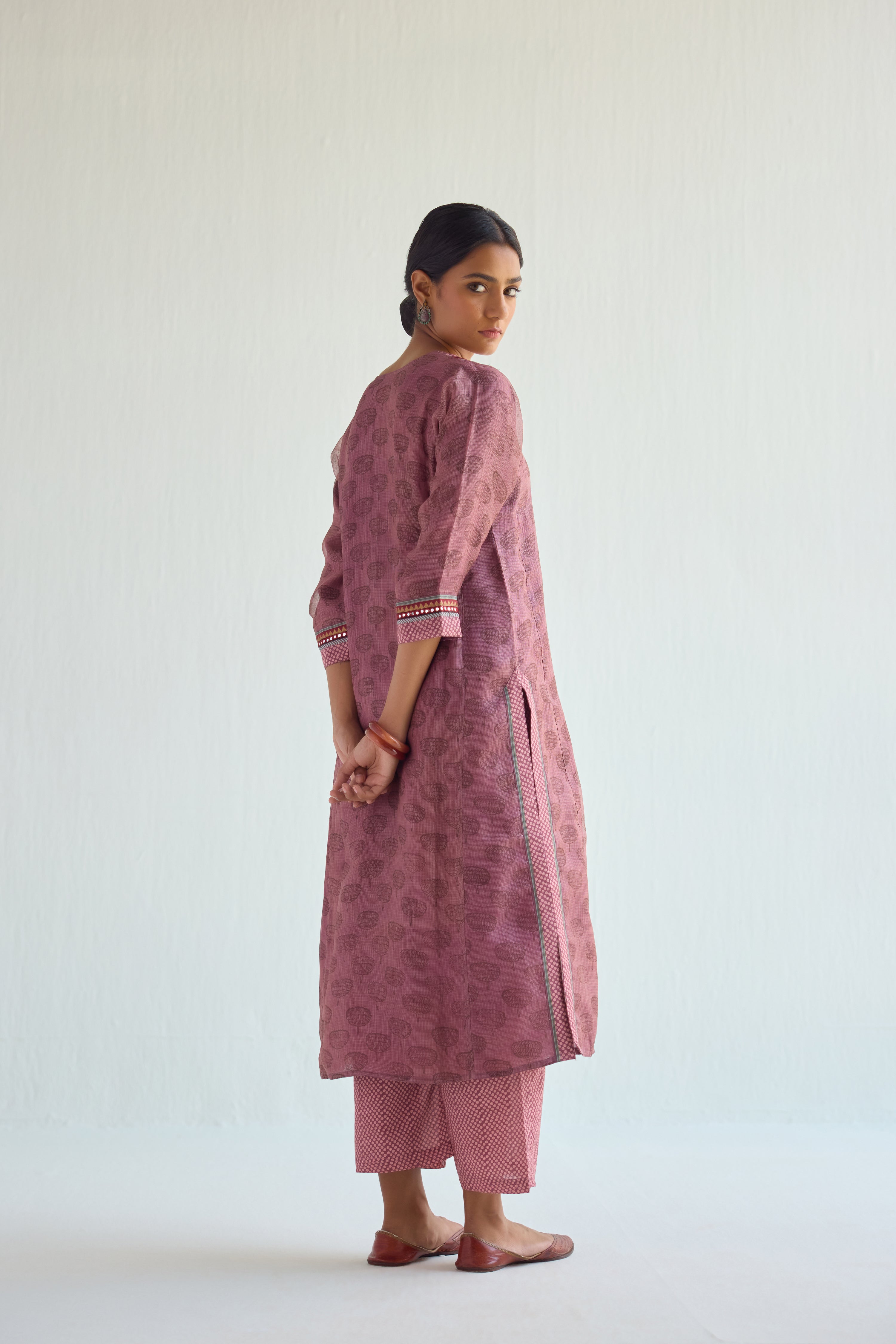 Rozana Kurta Dark Peach (9419207606571)