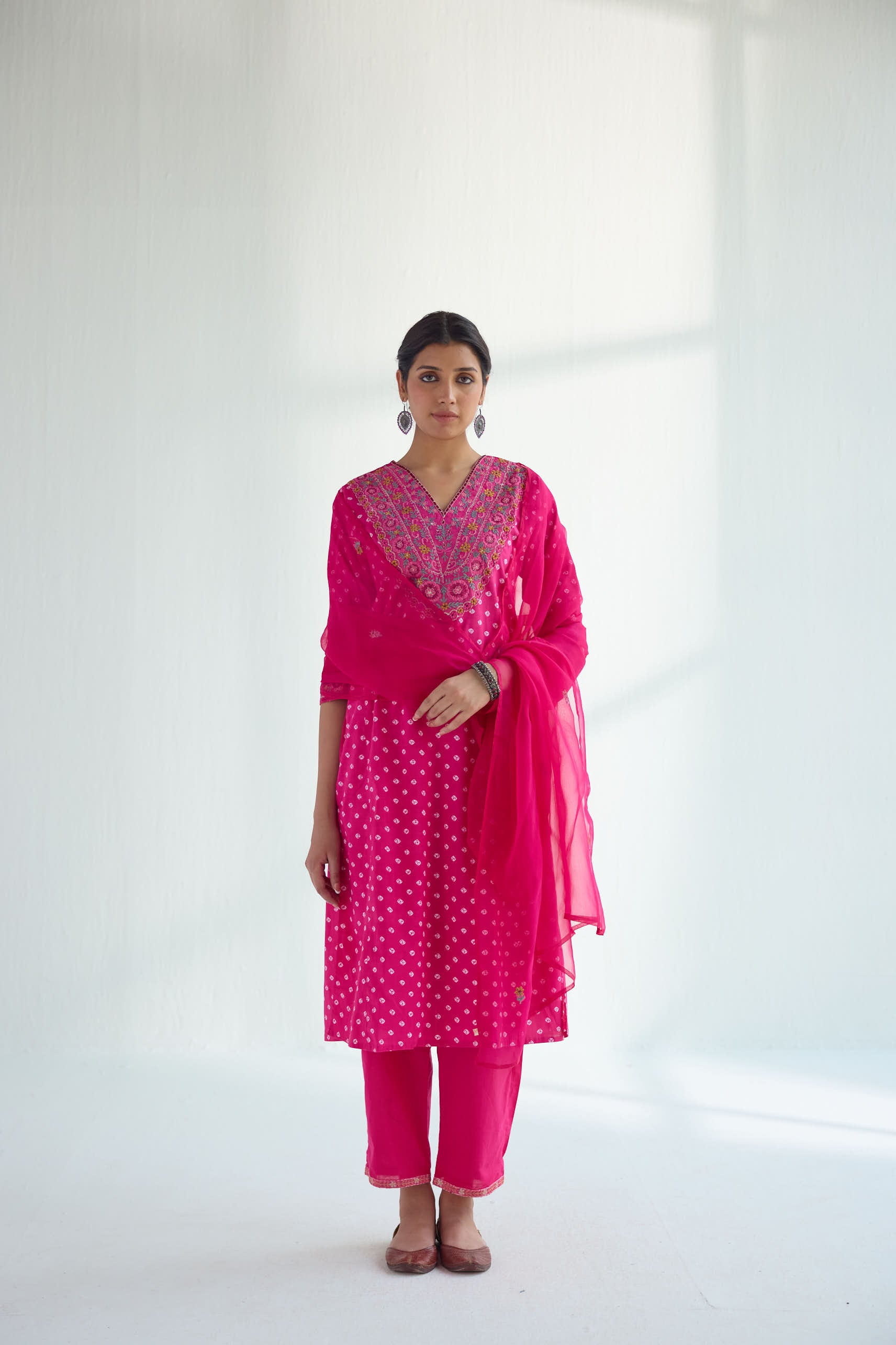 Tulsi Kurta Set Pink (Set of 3) (9418428285227)