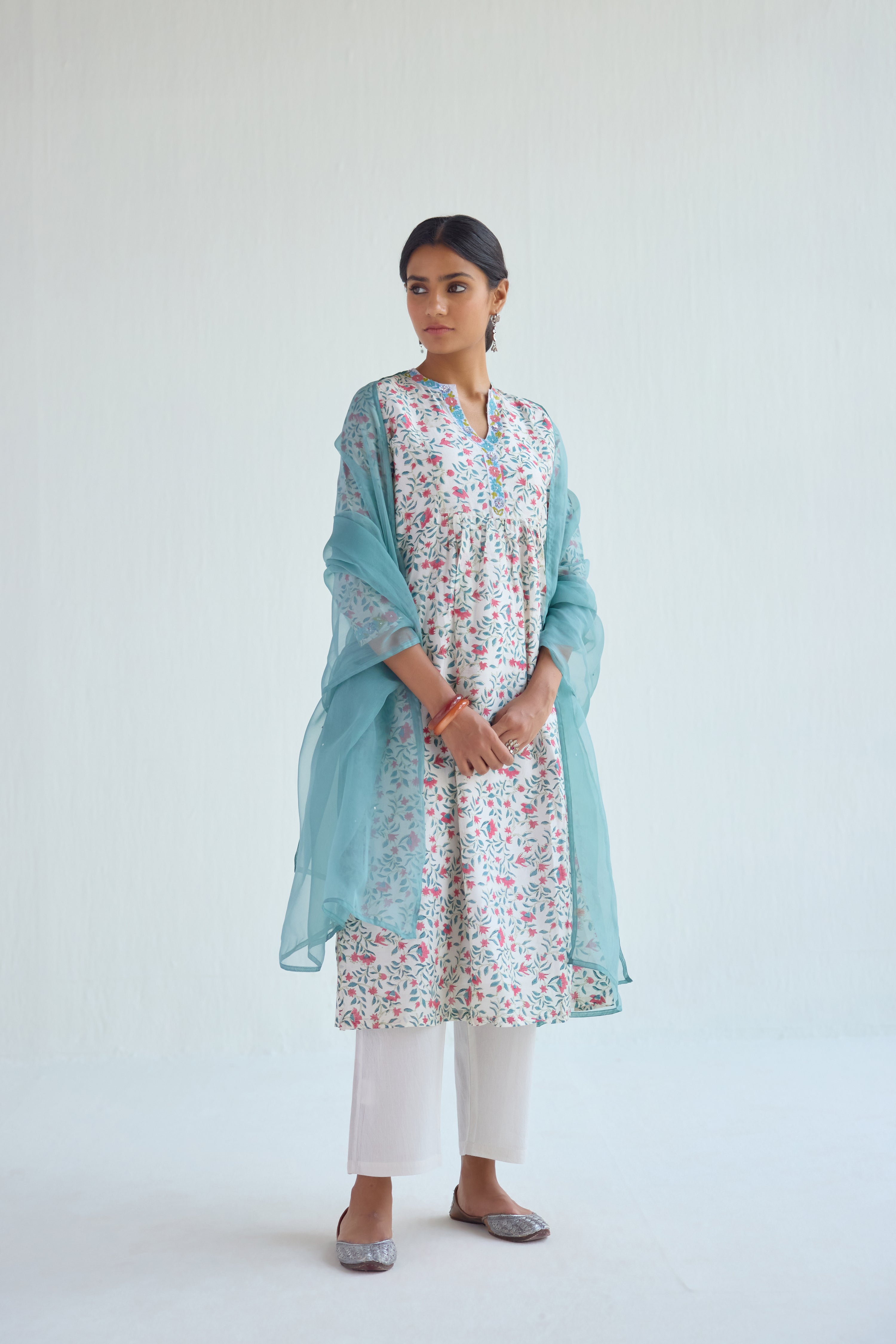 Tropical Co-ord Set White (Set of 3) (9418462429483)