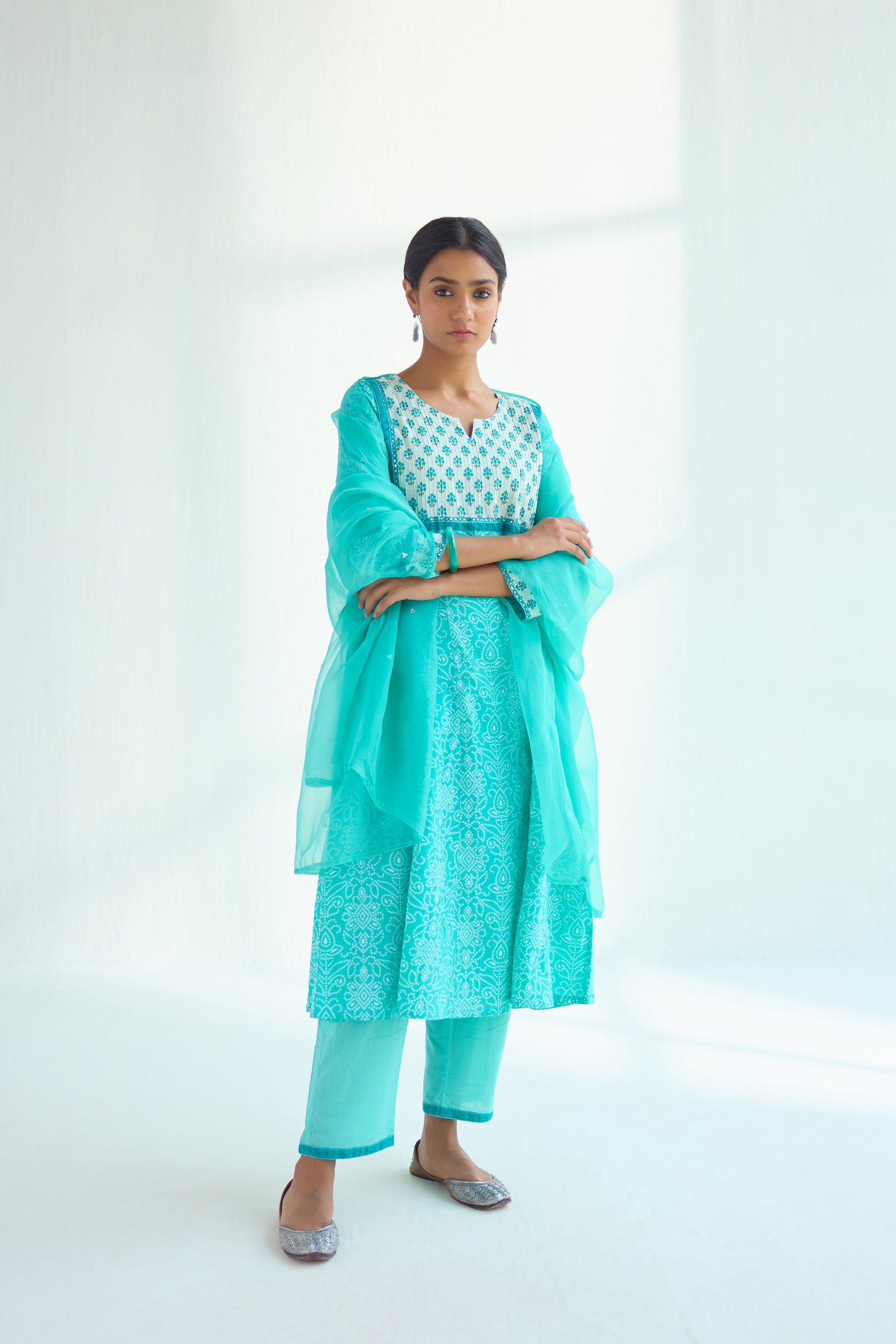 Baruni Dupatta Turquoise Green (9418031038763)