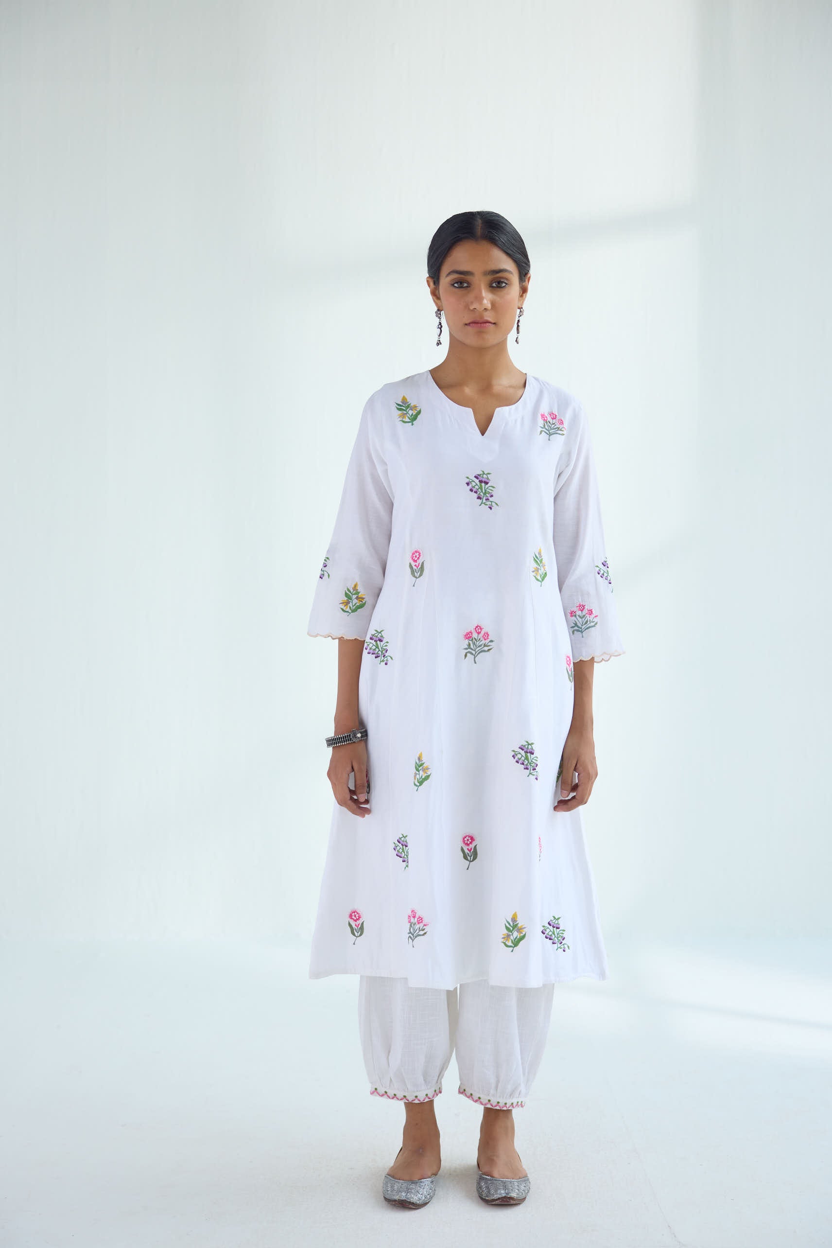 Everyday Kurta Set White Grey (Set of 2) (9418444800299)