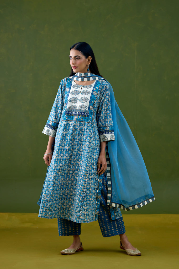 Medh Dupatta Light Blue