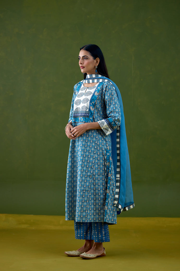 Medh Dupatta Light Blue