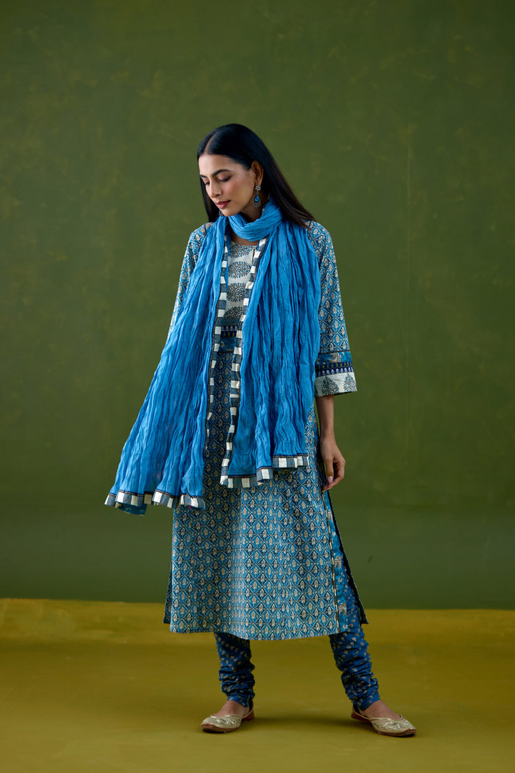 Rozana Dupatta Light Blue