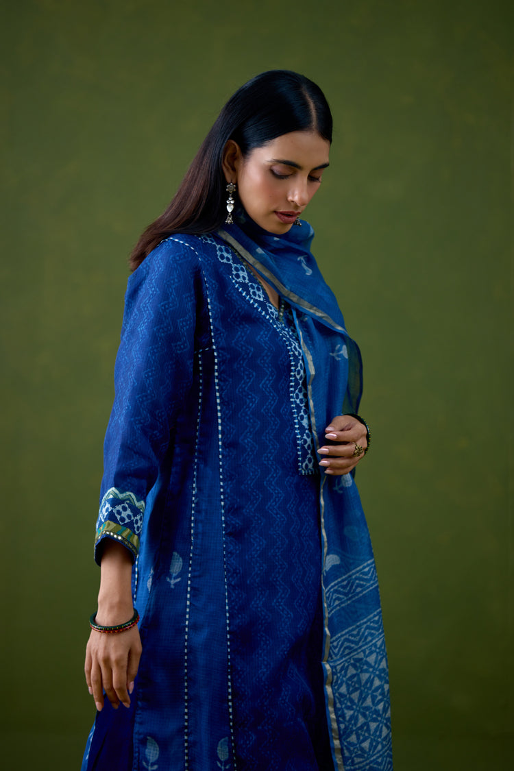 Tulsi Dupatta Dark Blue