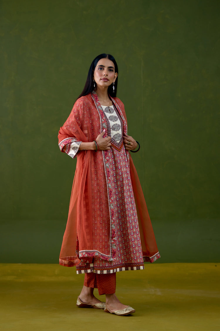 Medh Dupatta Rust