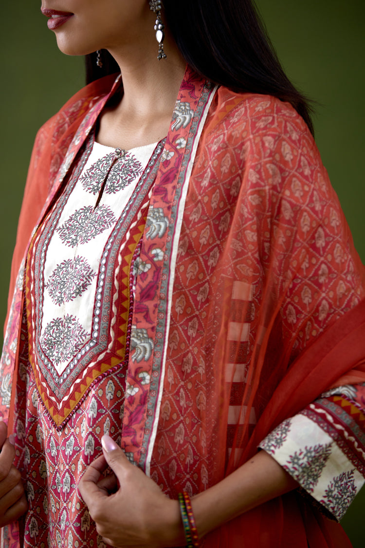 Medh Dupatta Rust