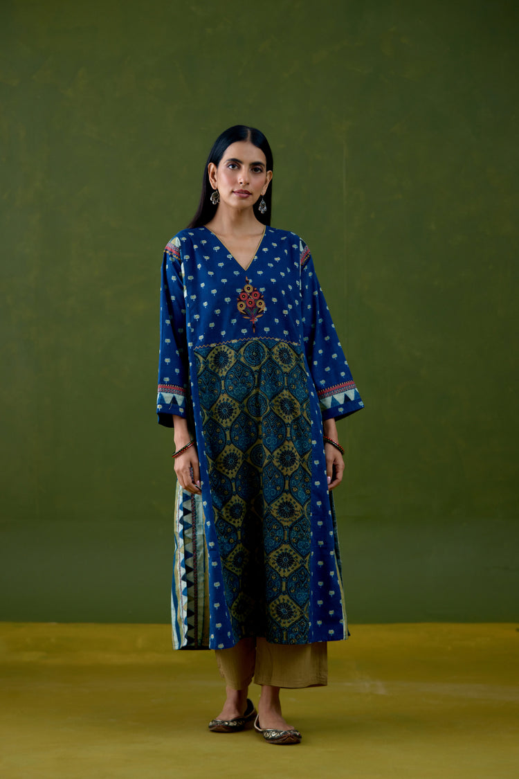 Rozana Pant Ochre Green