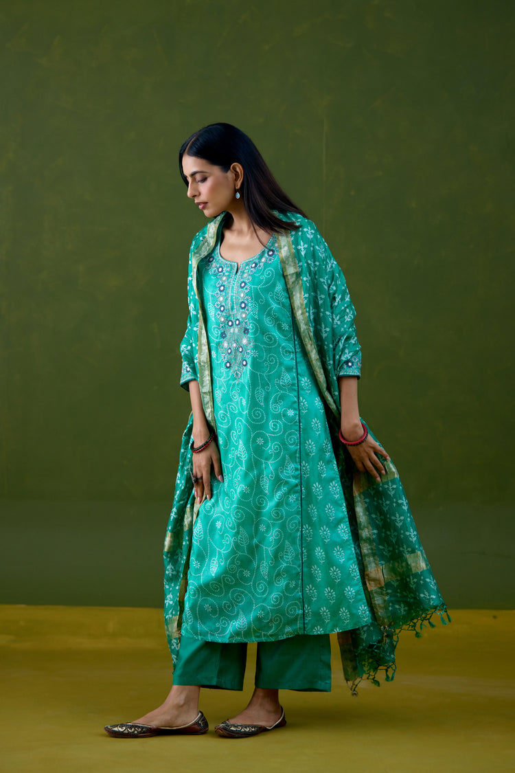 Dienne Dupatta Green