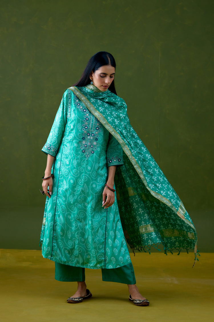 Dienne Dupatta Green