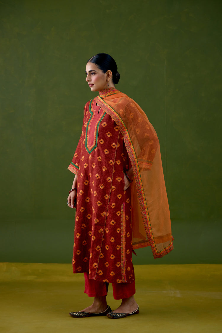 Medh Dupatta Light Orange